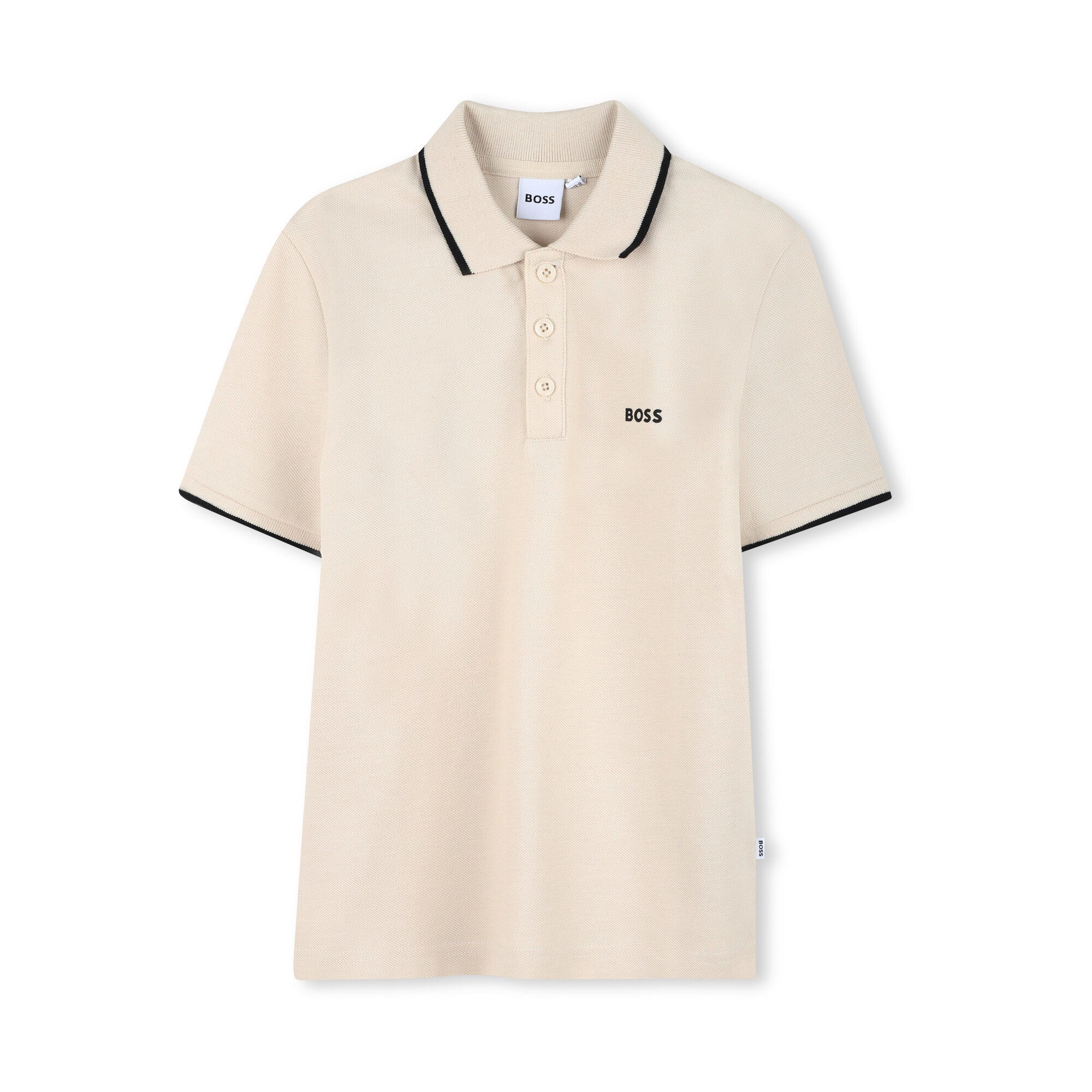 Boys Vanille Logo Cotton Polo Shirt