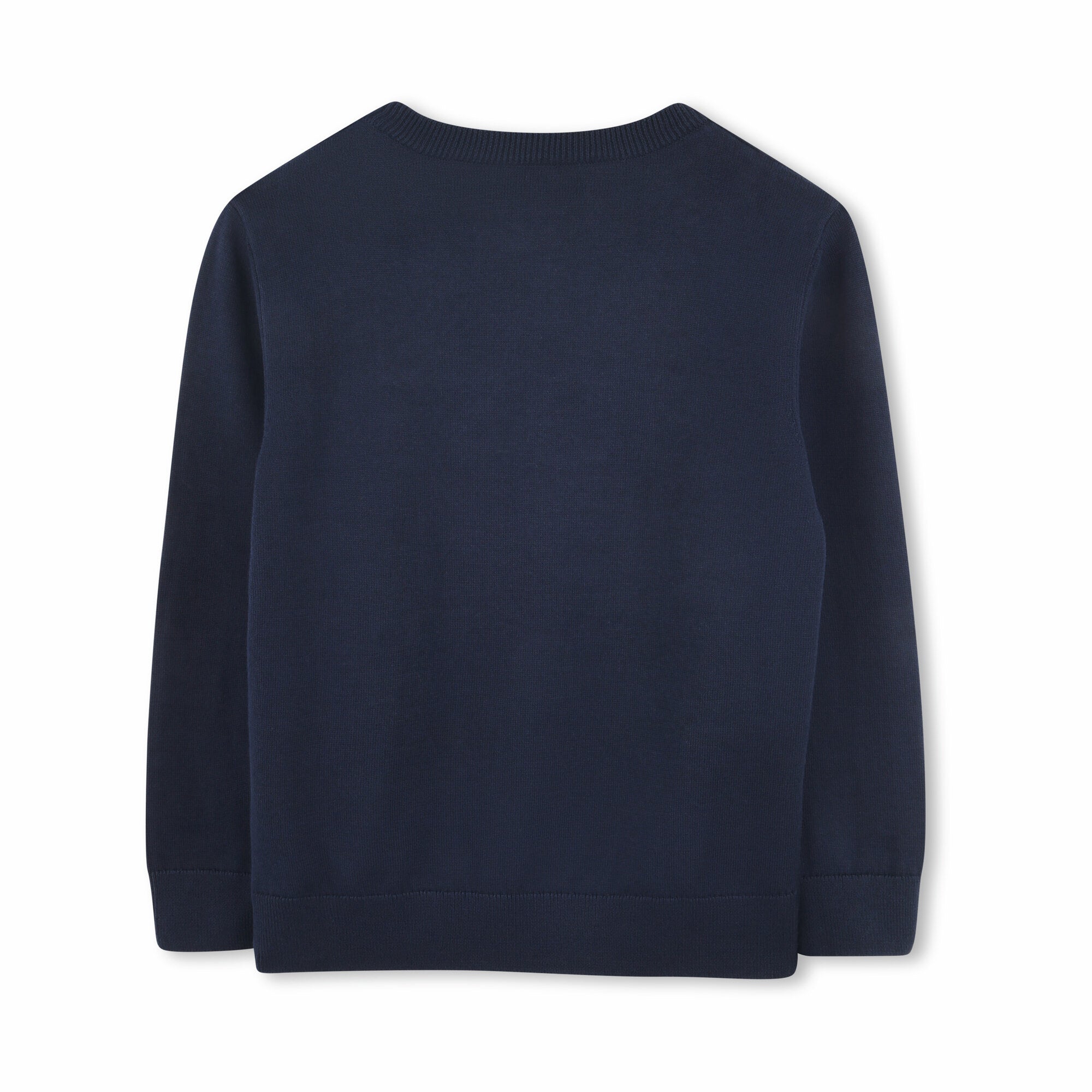 Boys Dark Blue Cotton Sweater