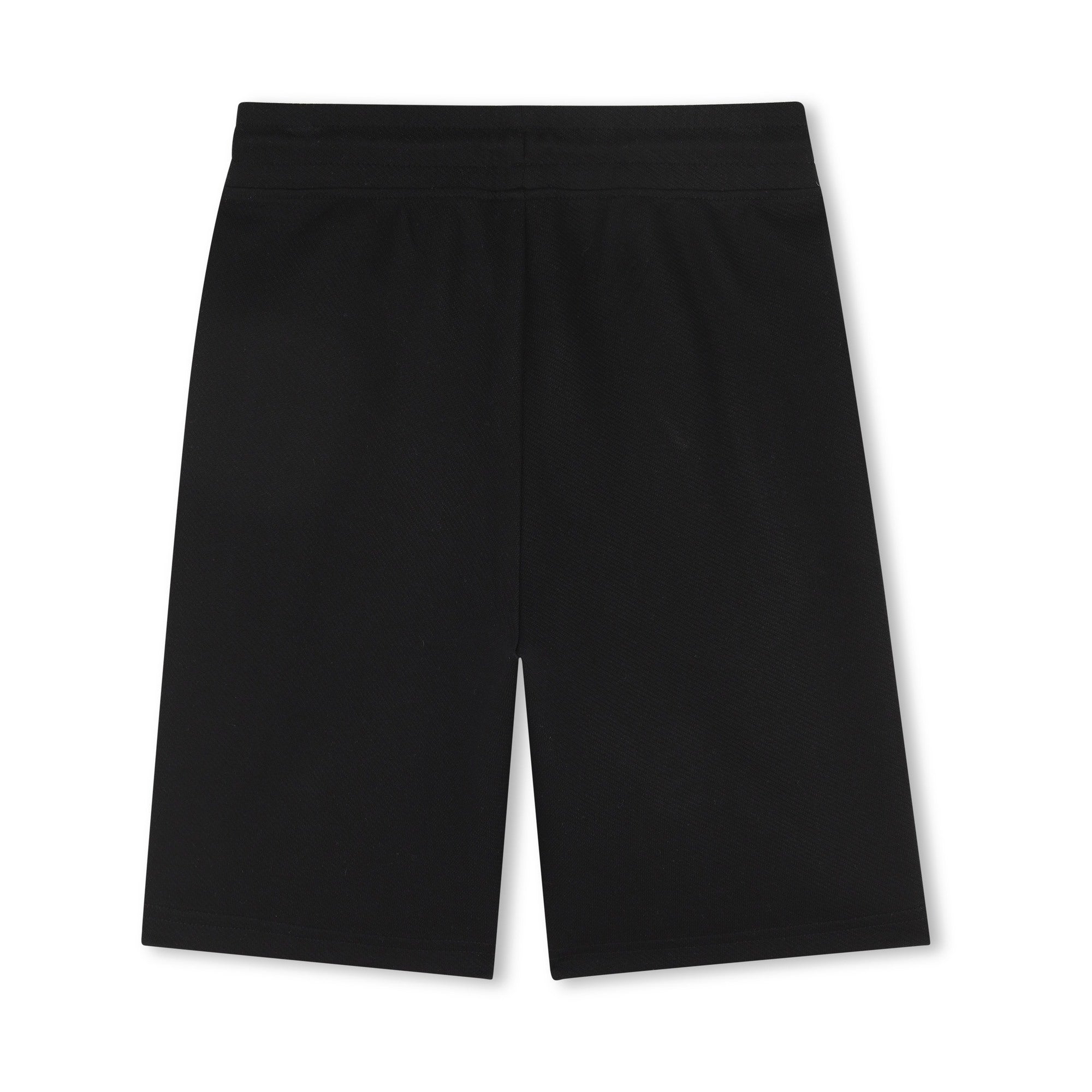 Boys Black Cotton Shorts