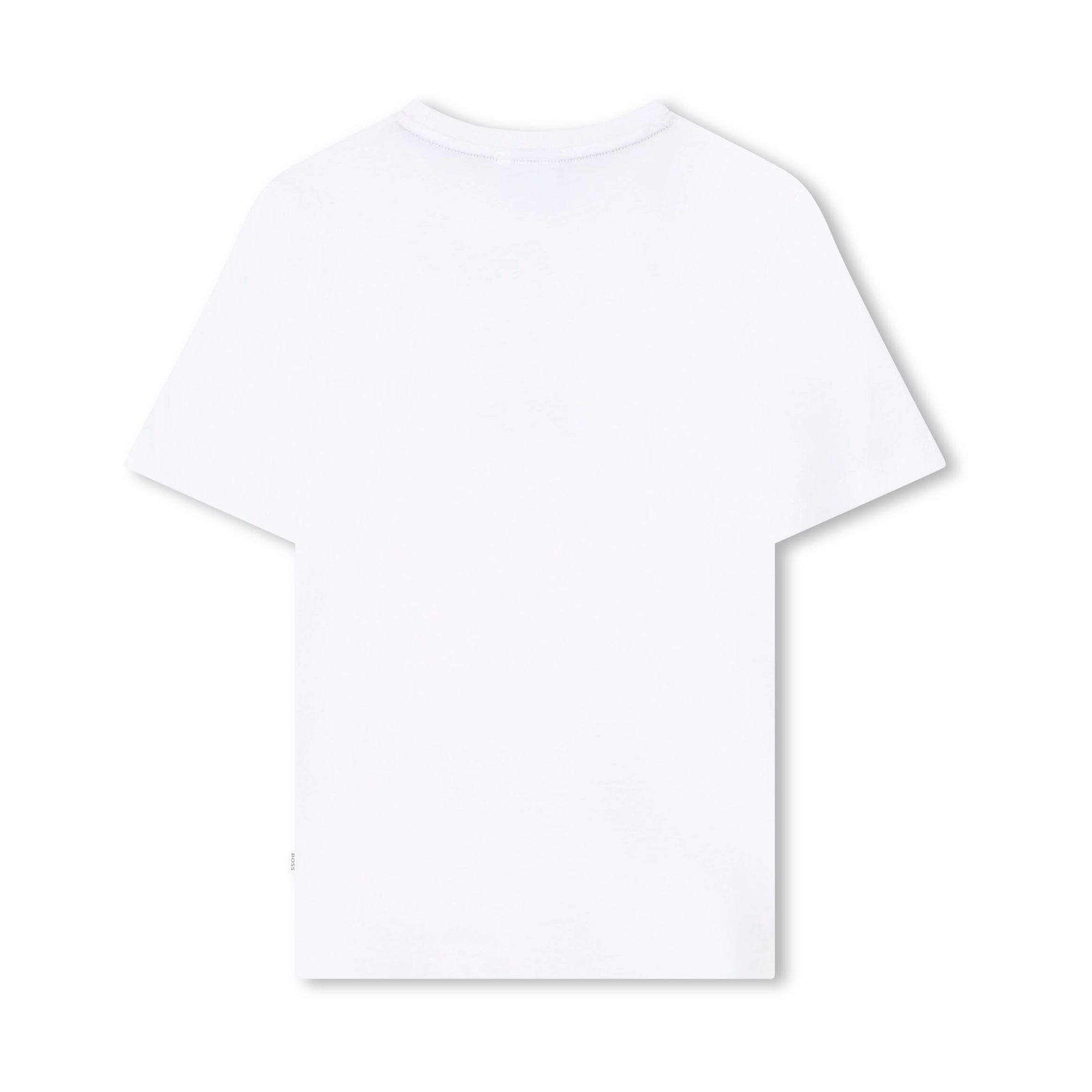 Boys White Cotton T-Shirt