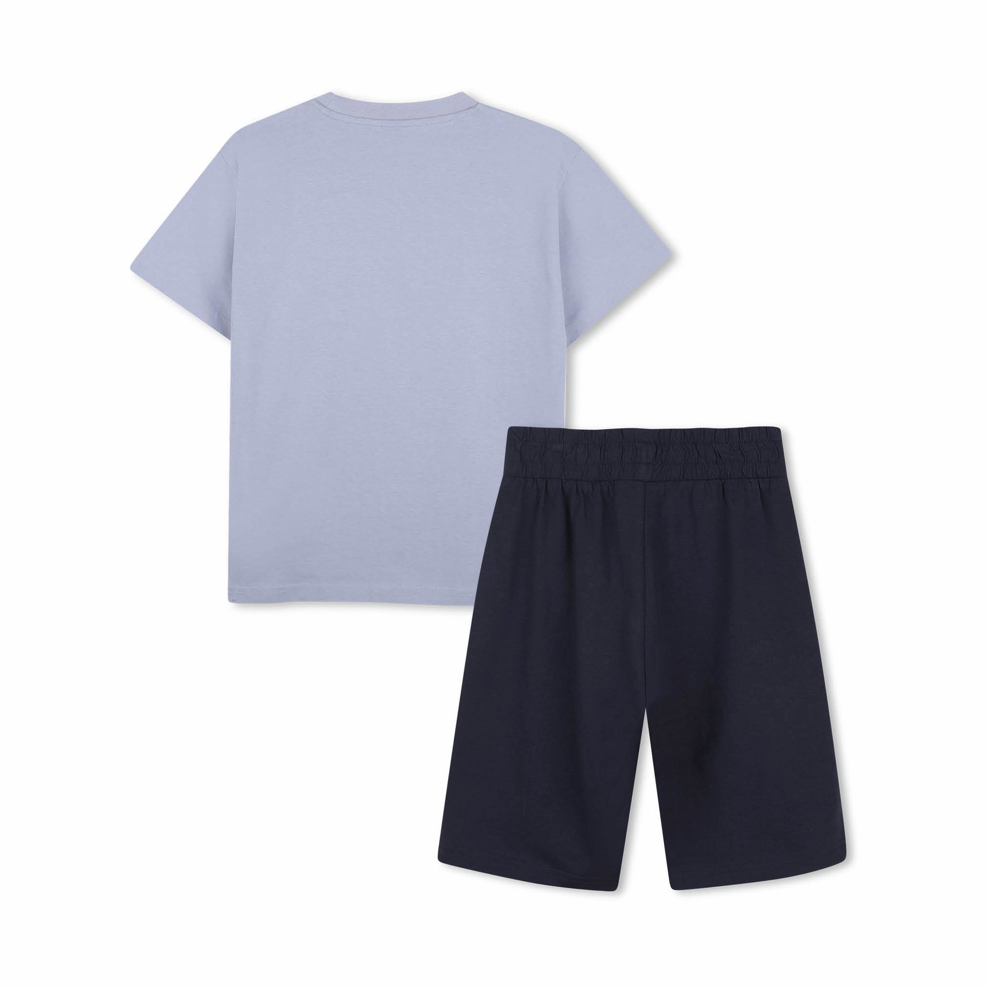Boys Blue Cotton T-Shirt & Shorts Set