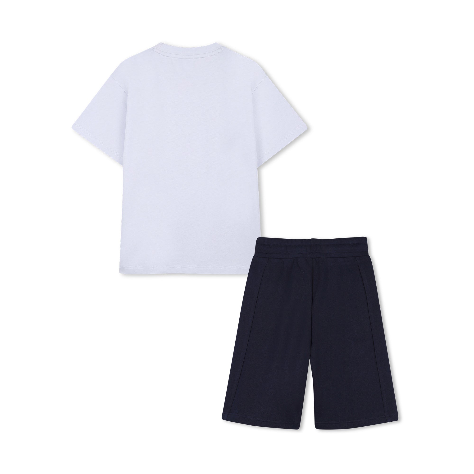 Boys Light Blue Logo Cotton Set
