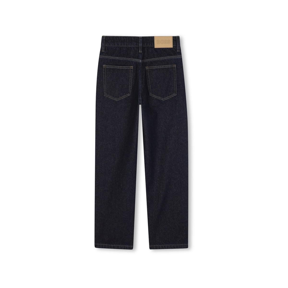 Boys Dark Blue Denim Trousers