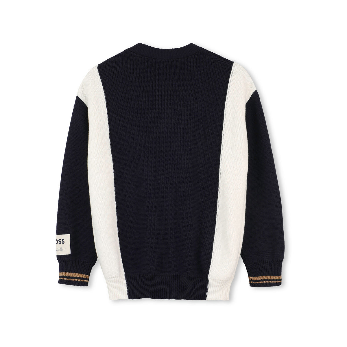 Boys Blue Cotton Knit Cardigan