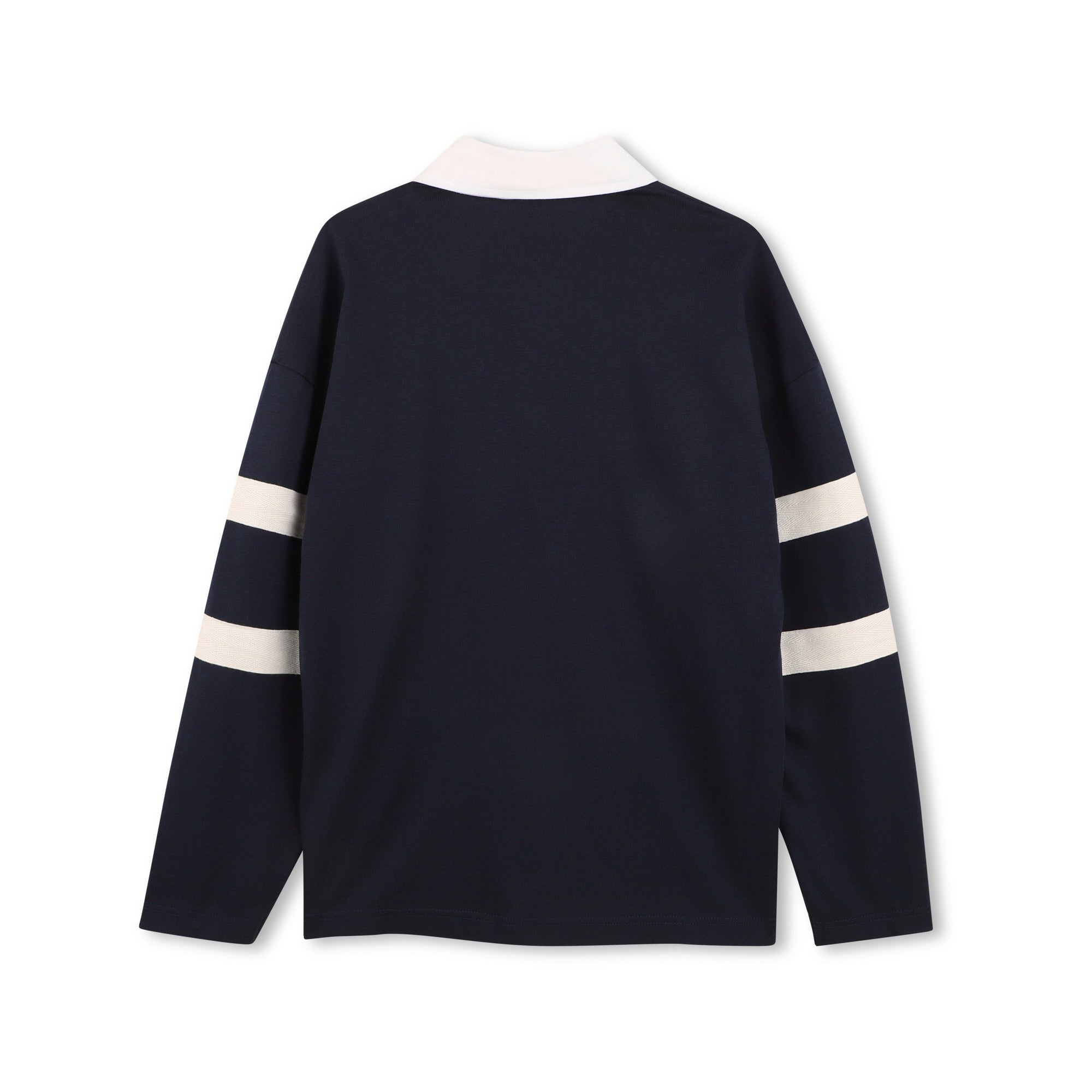 Boys & Girls Dark Blue Cotton Polo Shirt