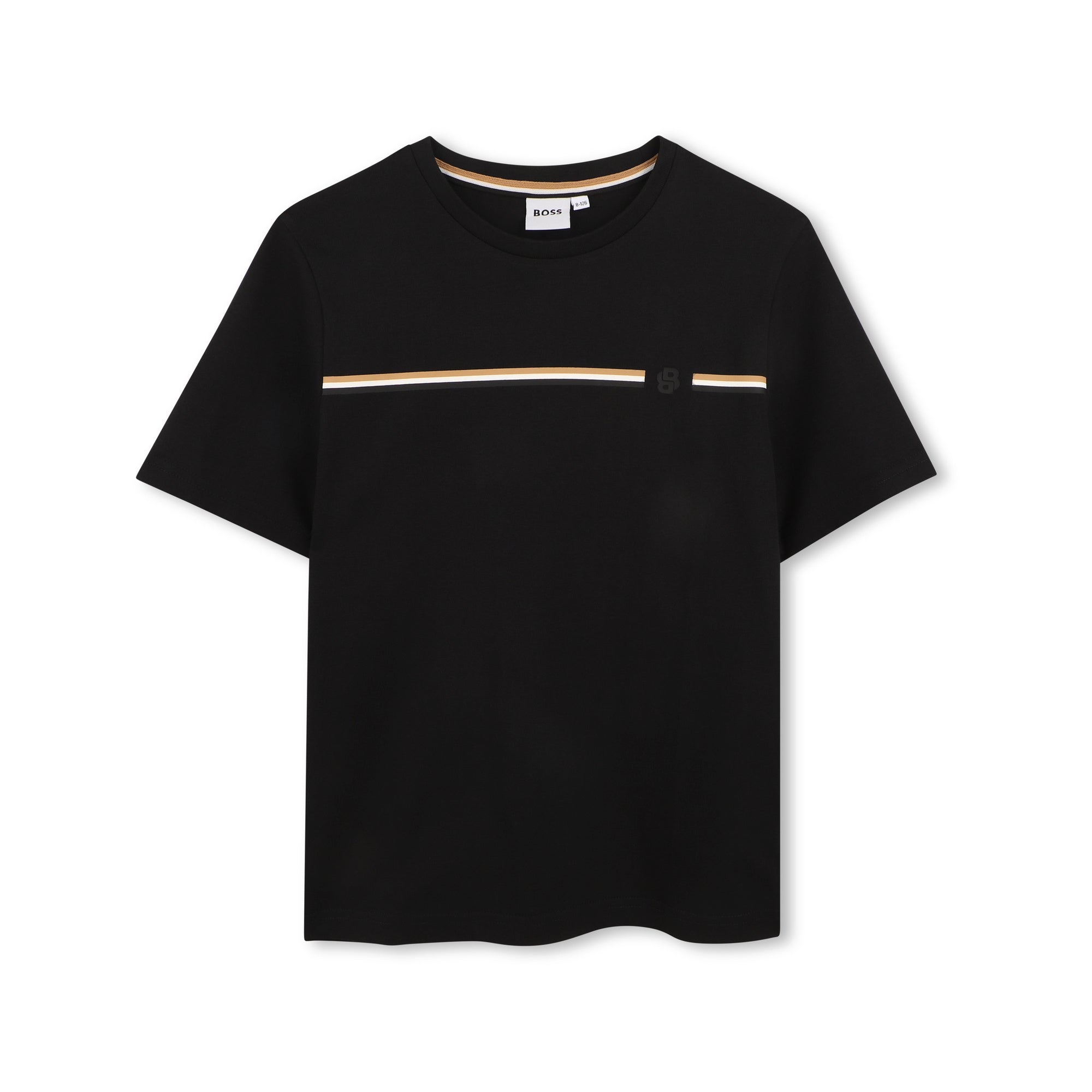Boys Black Cotton T-Shirt