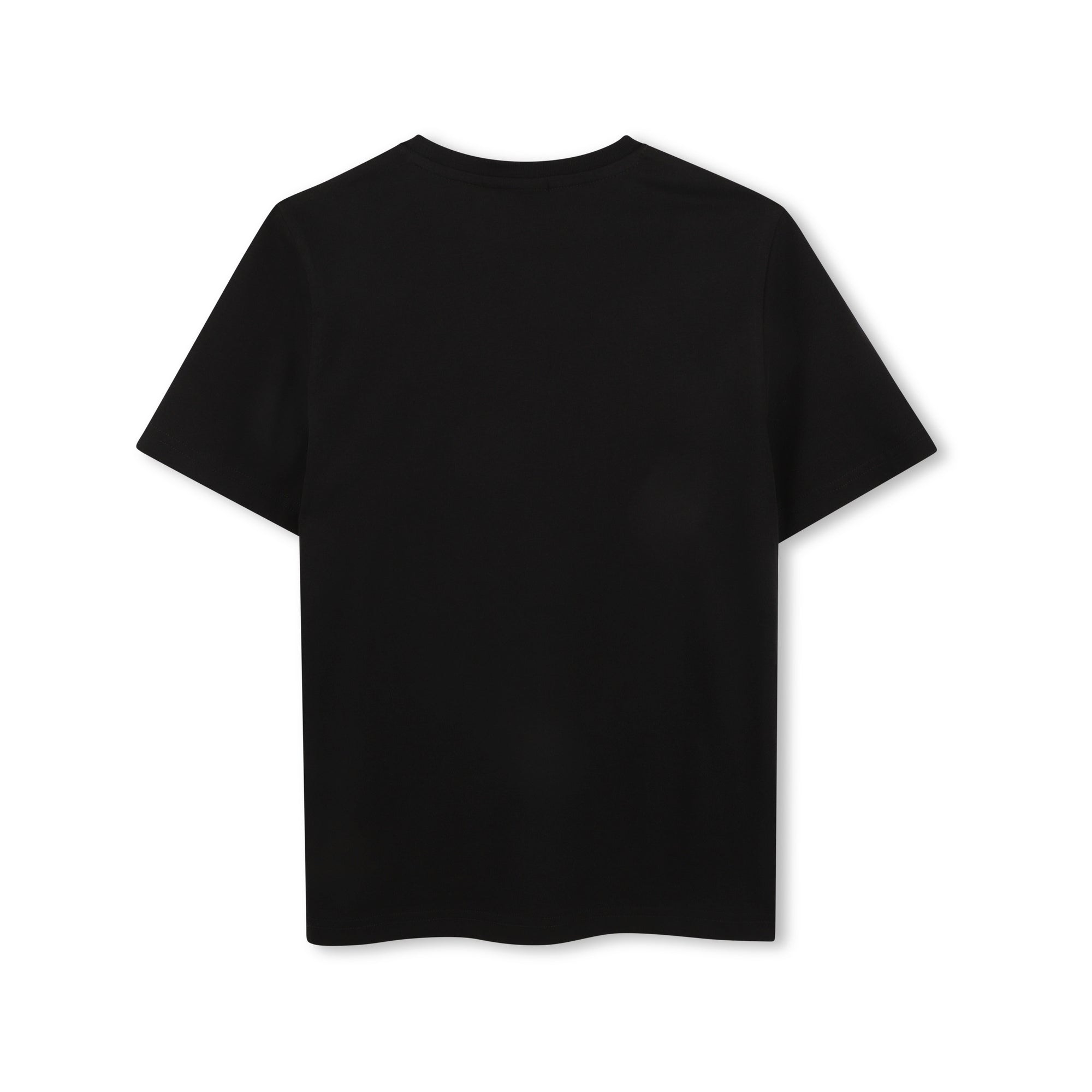 Boys Black Cotton T-Shirt