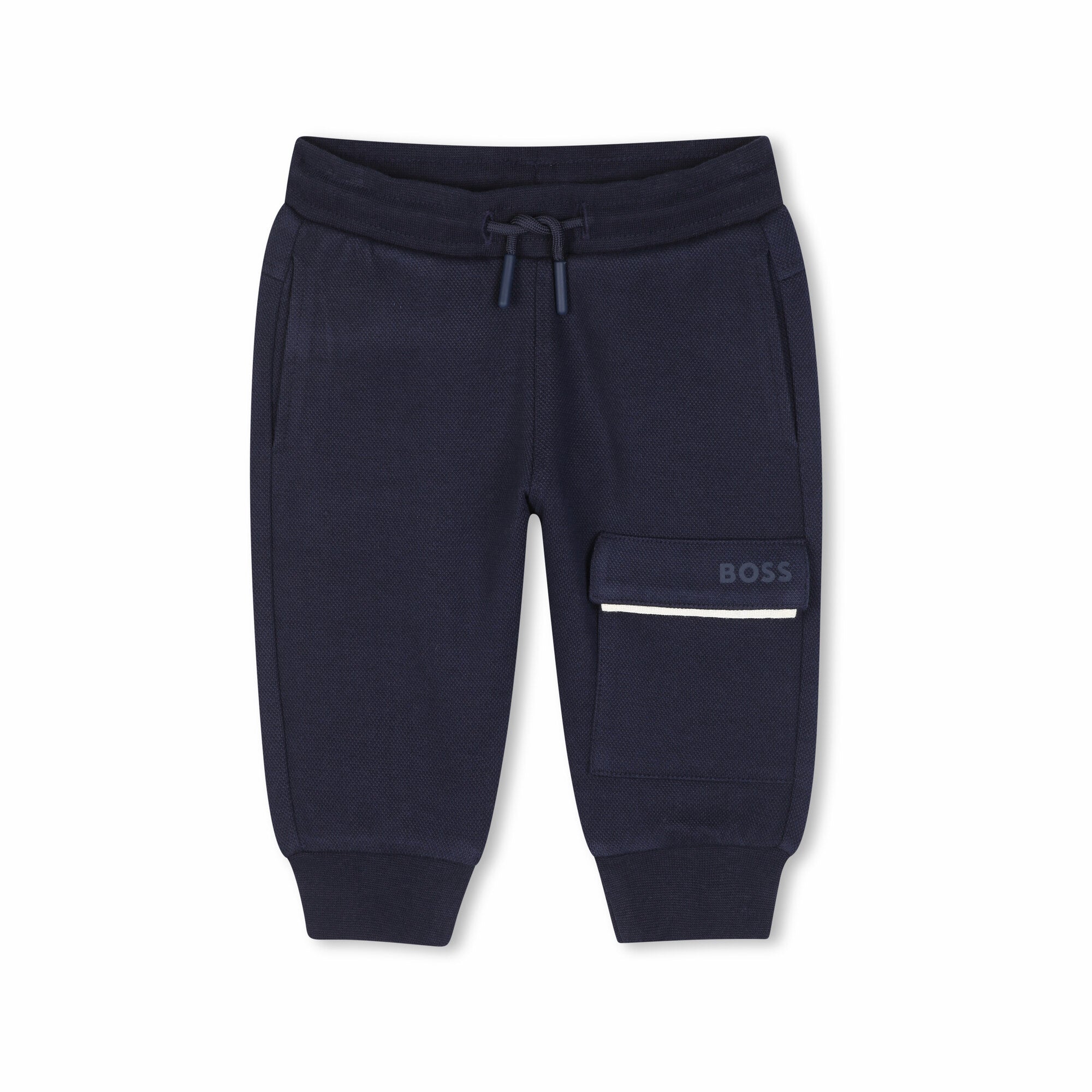 Baby Boys Blue Cotton Trousers