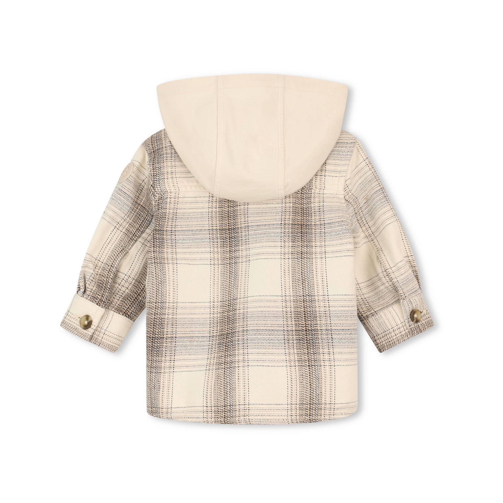 Baby Boys Ivory Check Cotton Shirt