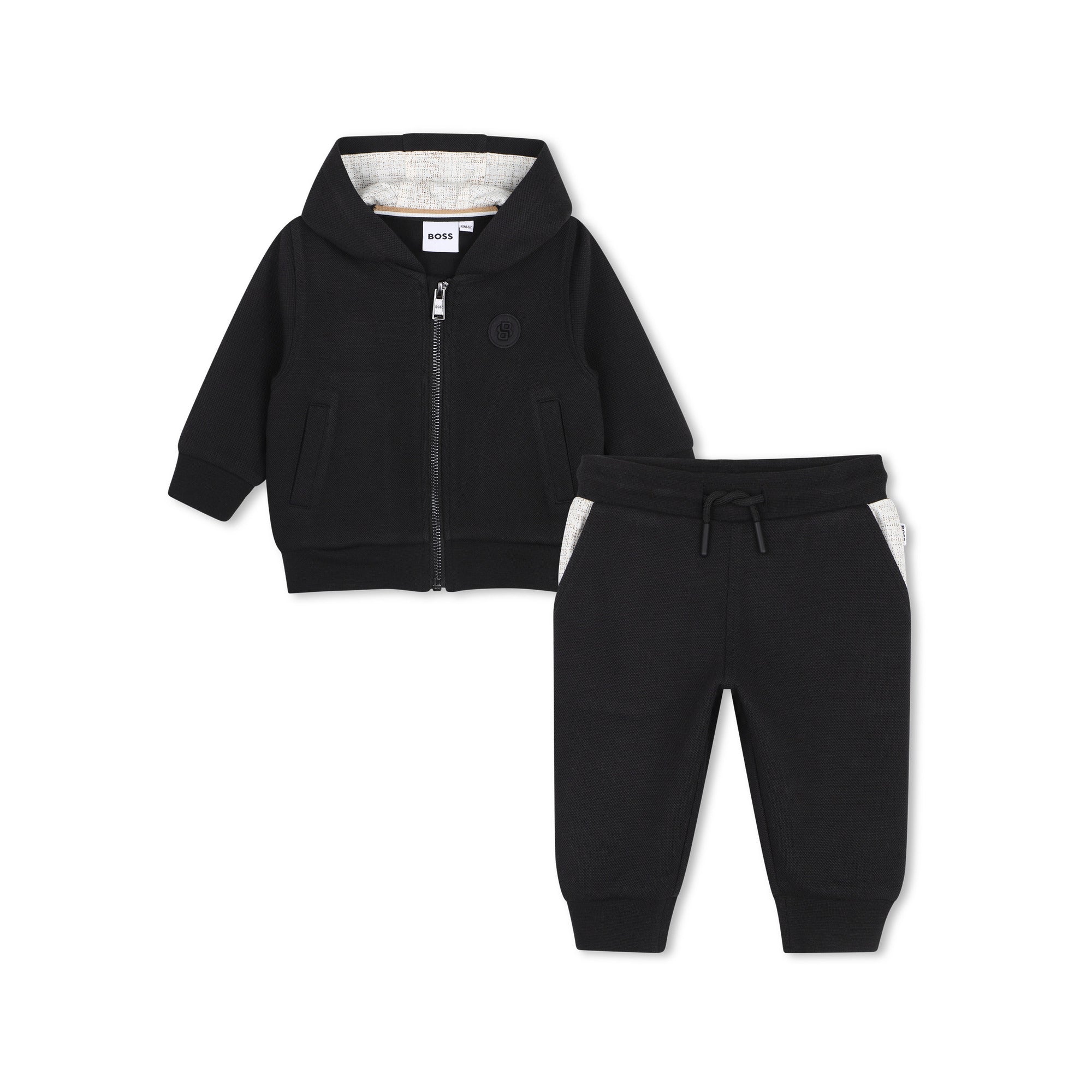 Baby Boys Black Cotton Set