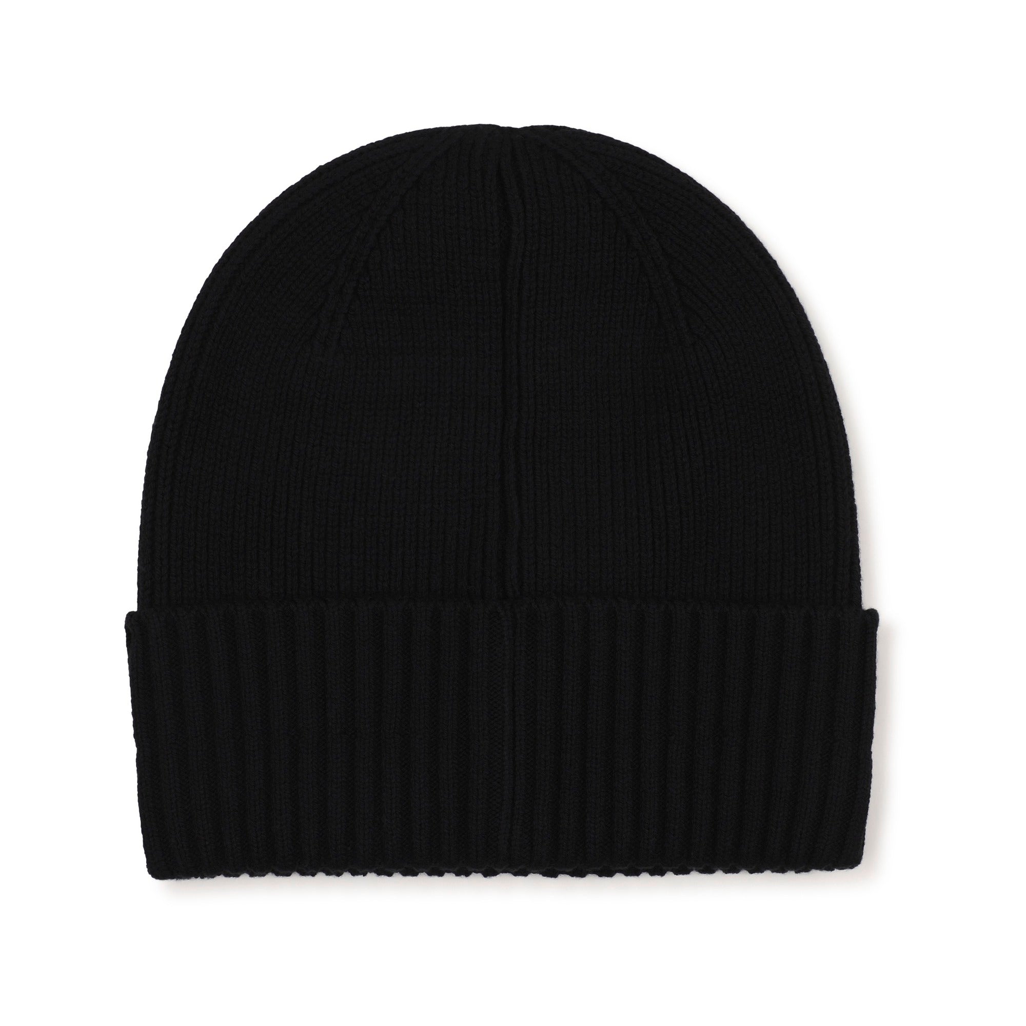 Boys Black Cotton Knit Hat