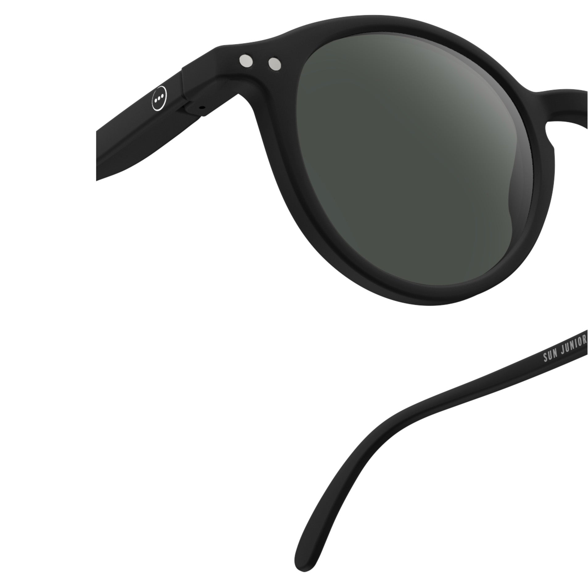 Lunettes de soleil noires "SUN #D" pour garçons et filles (5-10 ans)