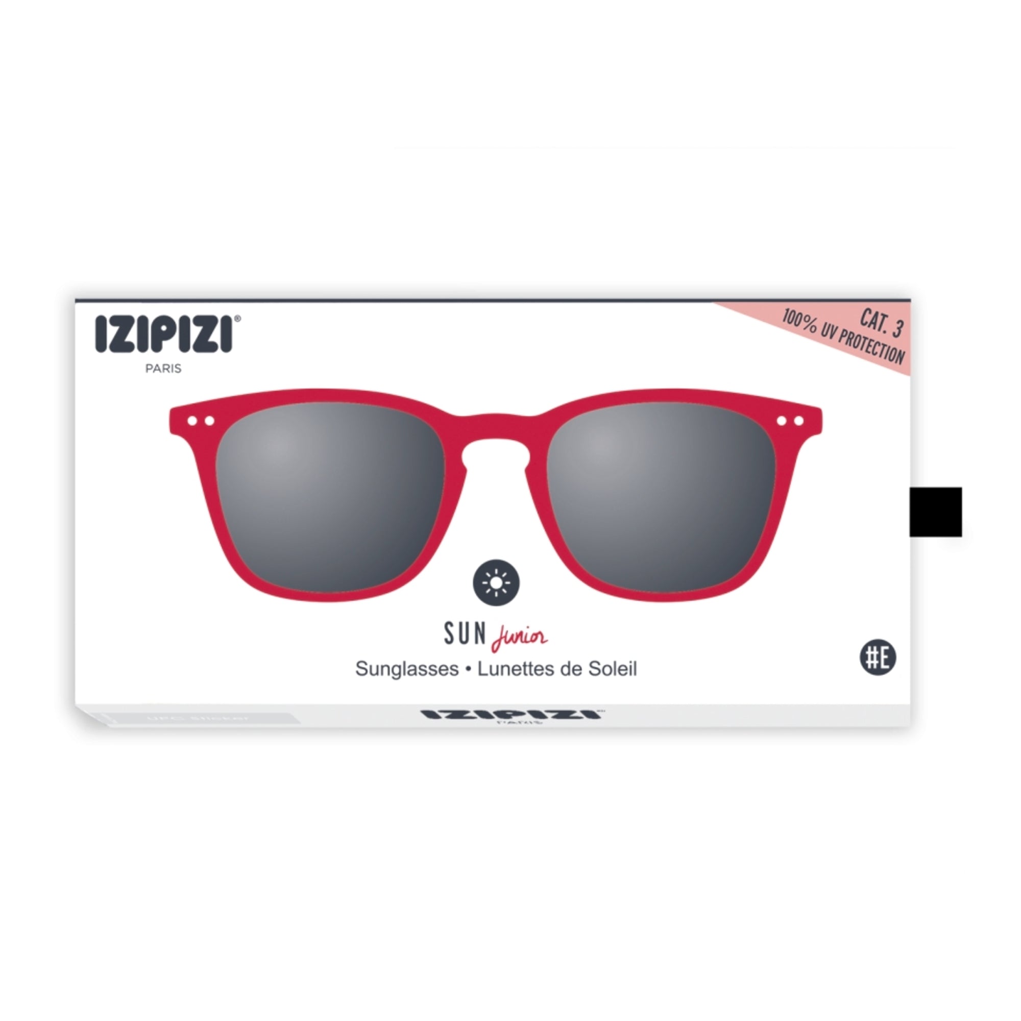 Lunettes de soleil pour garçons et filles rouges "SUN #E" (5-10 ans)
