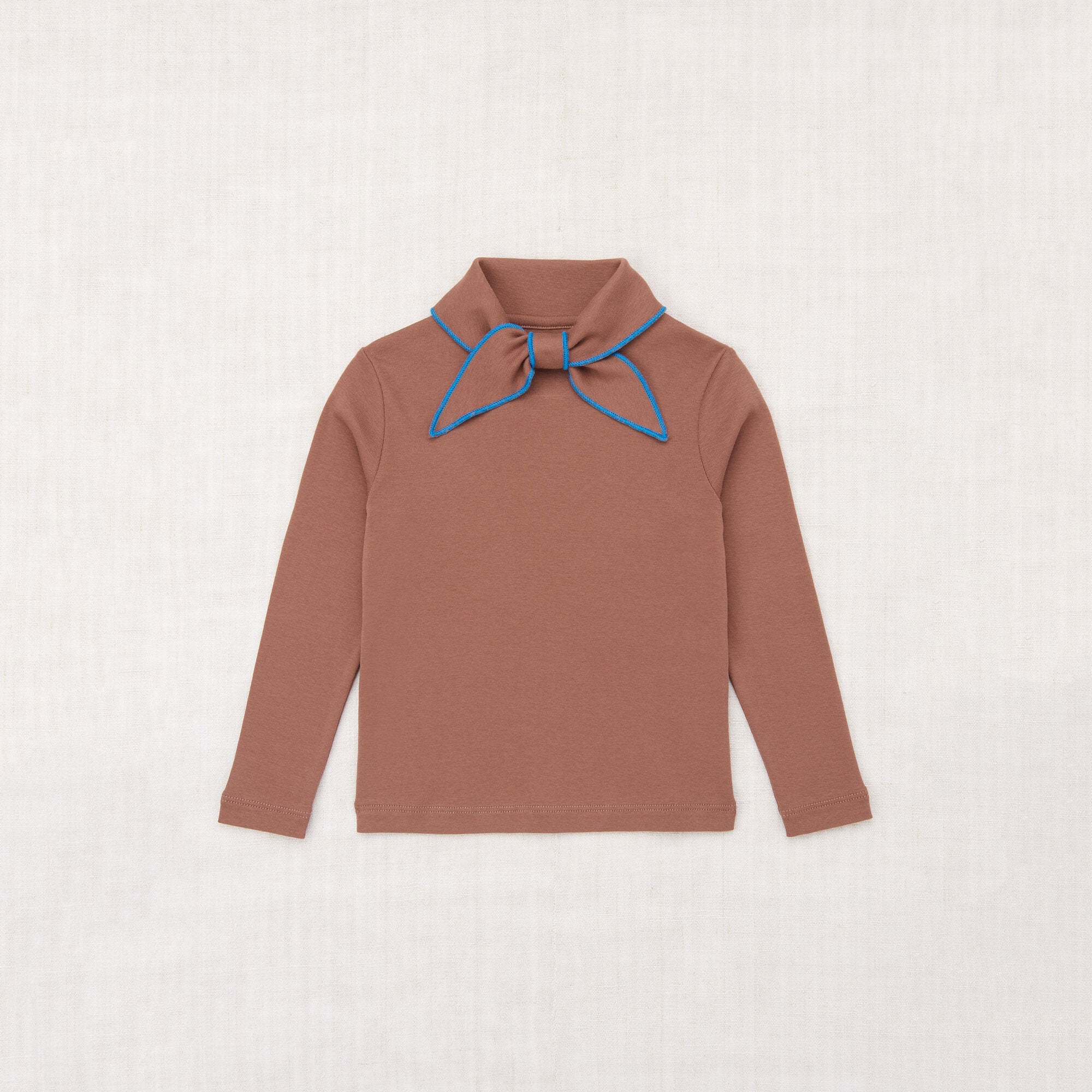 Boys & Girls Coffee Bow Cotton T-Shirt