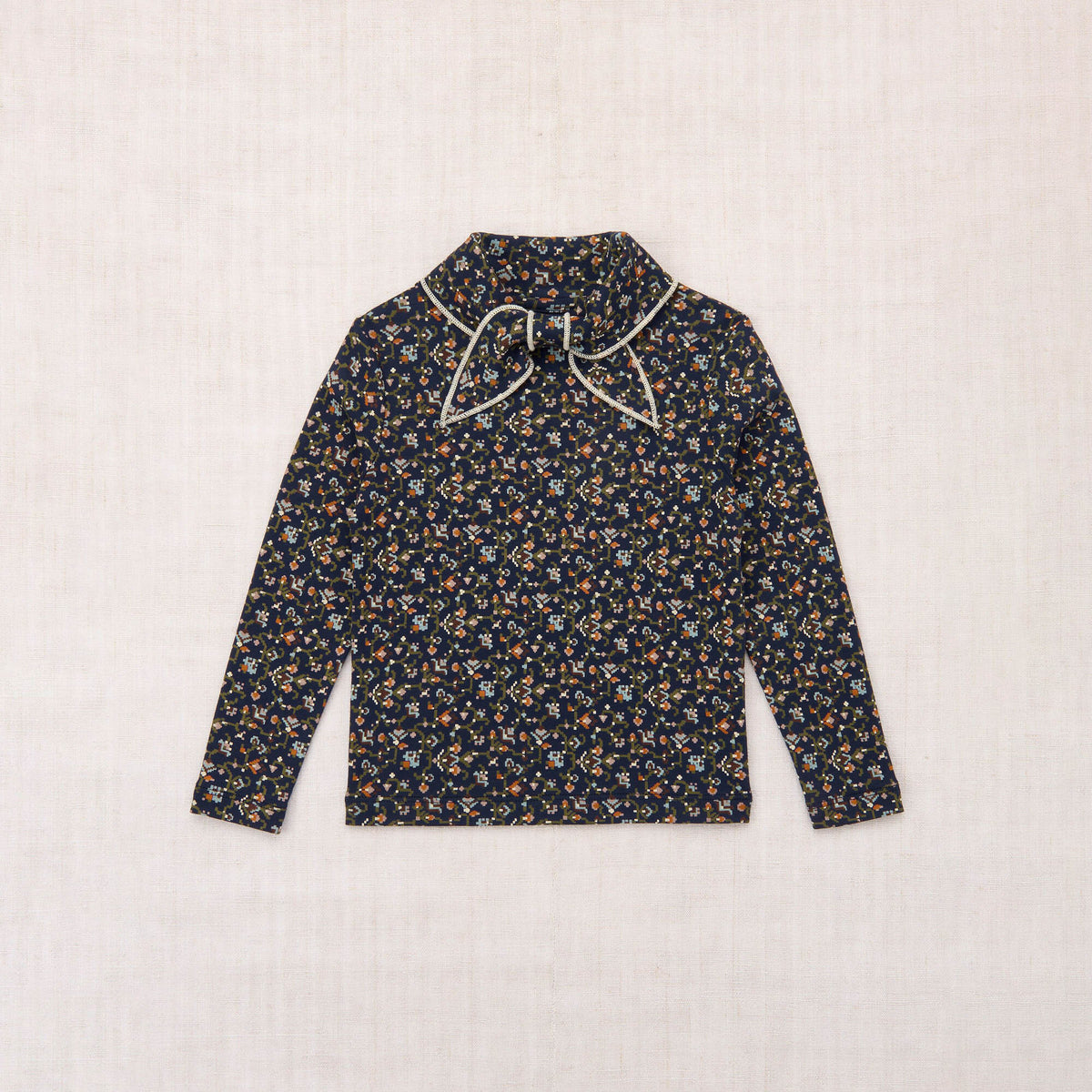 Boys & Girls Dark Blue Pattern Cotton Top