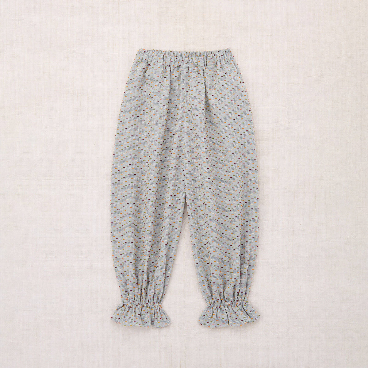 Girls Light Blue Cotton Trousers