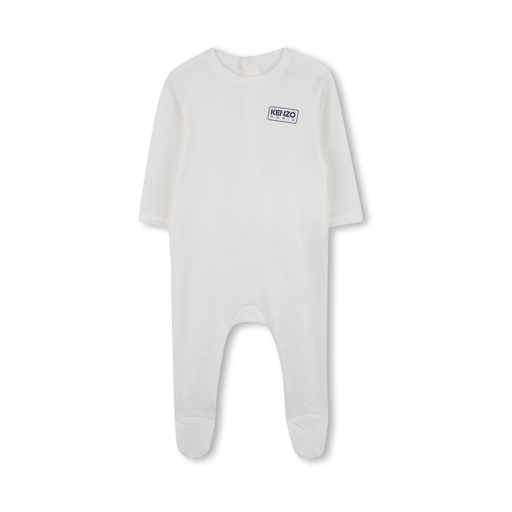 Baby Boys & Girls White Cotton Babysuit Set(2 Pack)