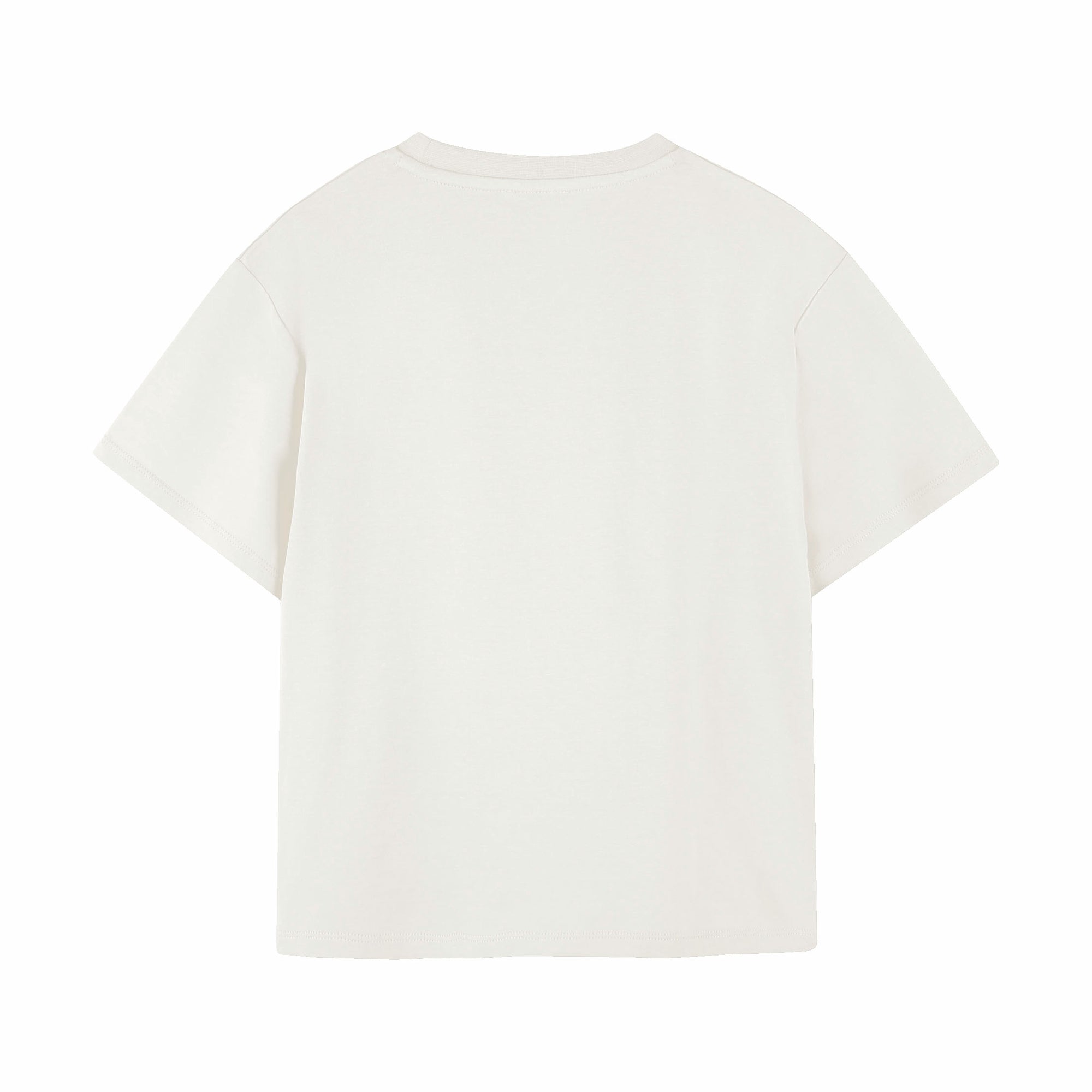 Boys & Girls White Logo Cotton T-Shirt