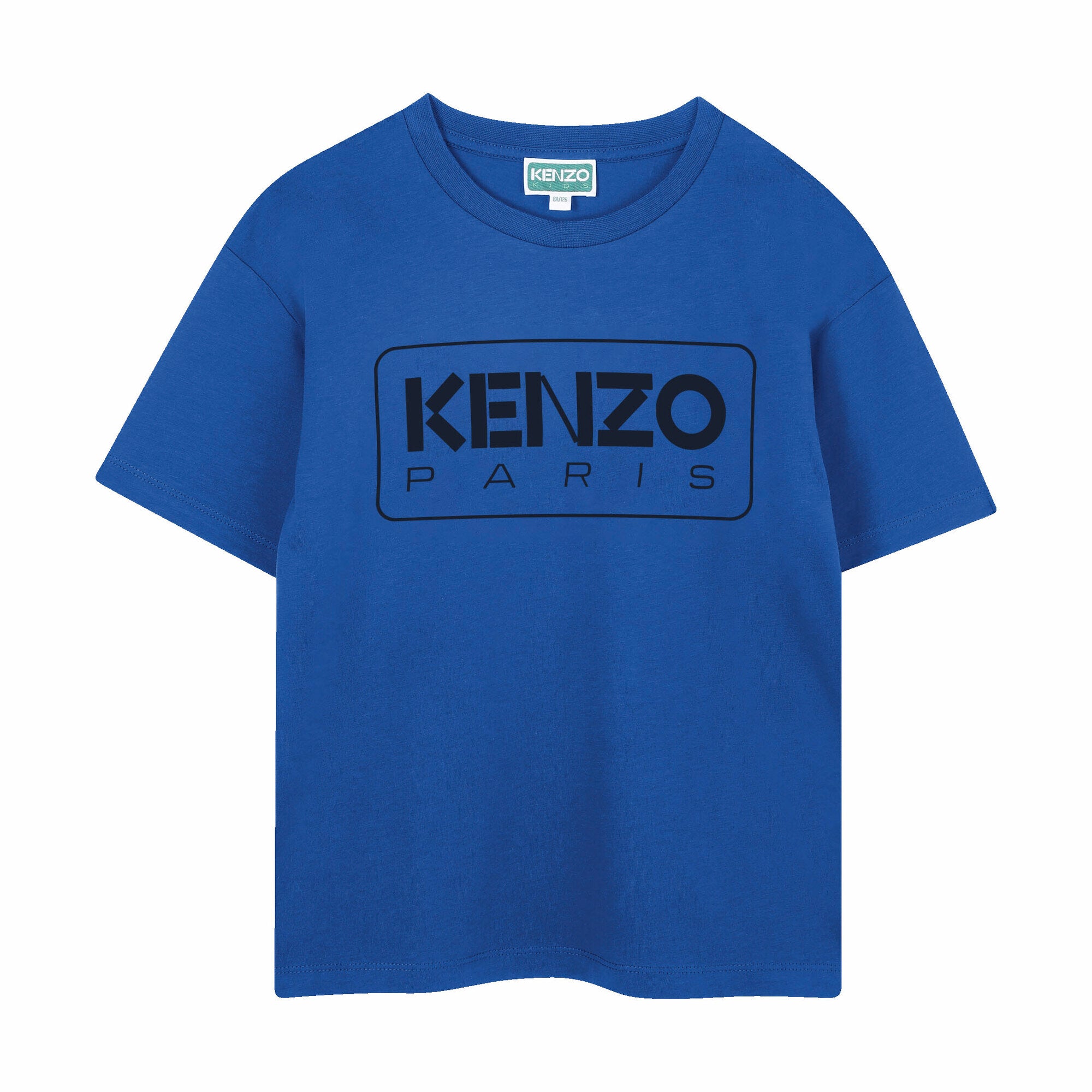 Boys & Girls Blue Logo Cotton T-Shirt
