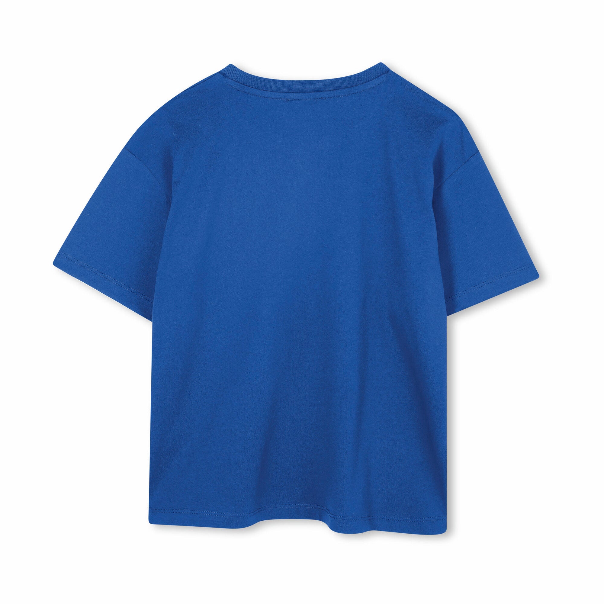 Boys & Girls Blue Logo Cotton T-Shirt