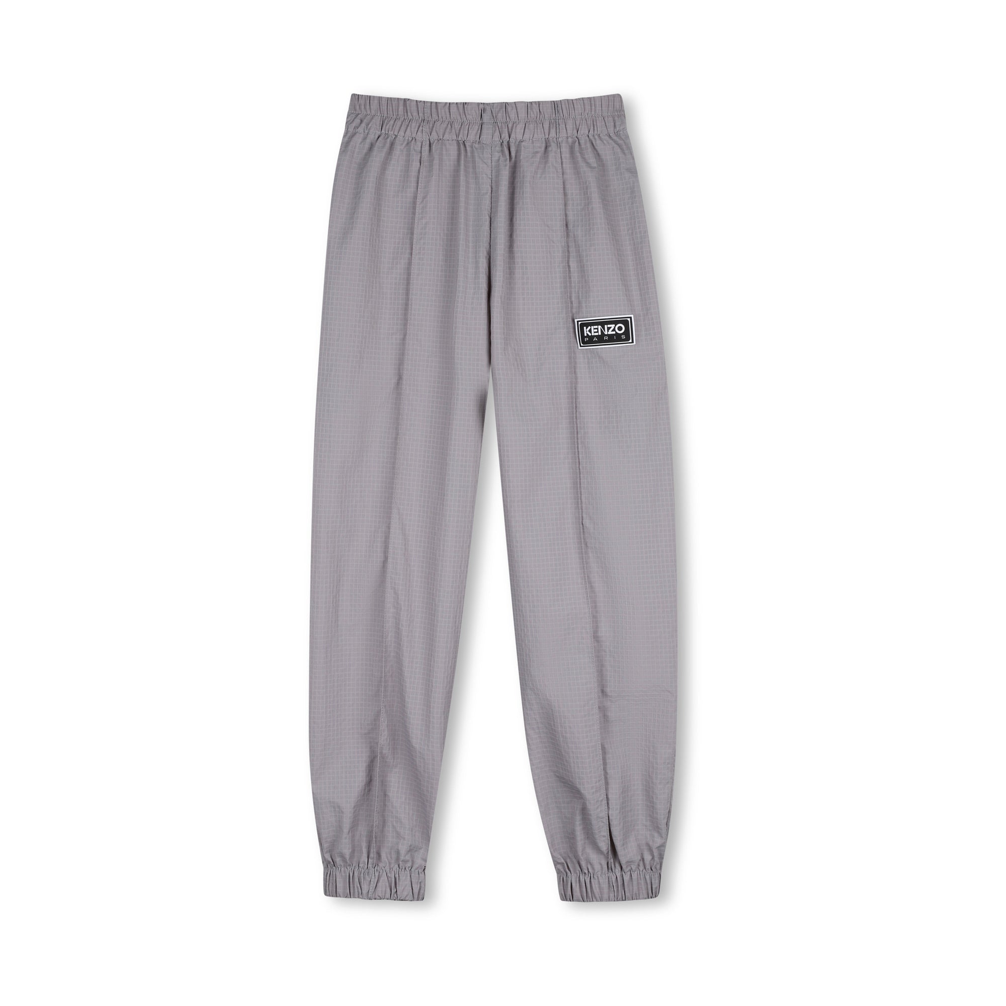 Boys Grey Check Trousers