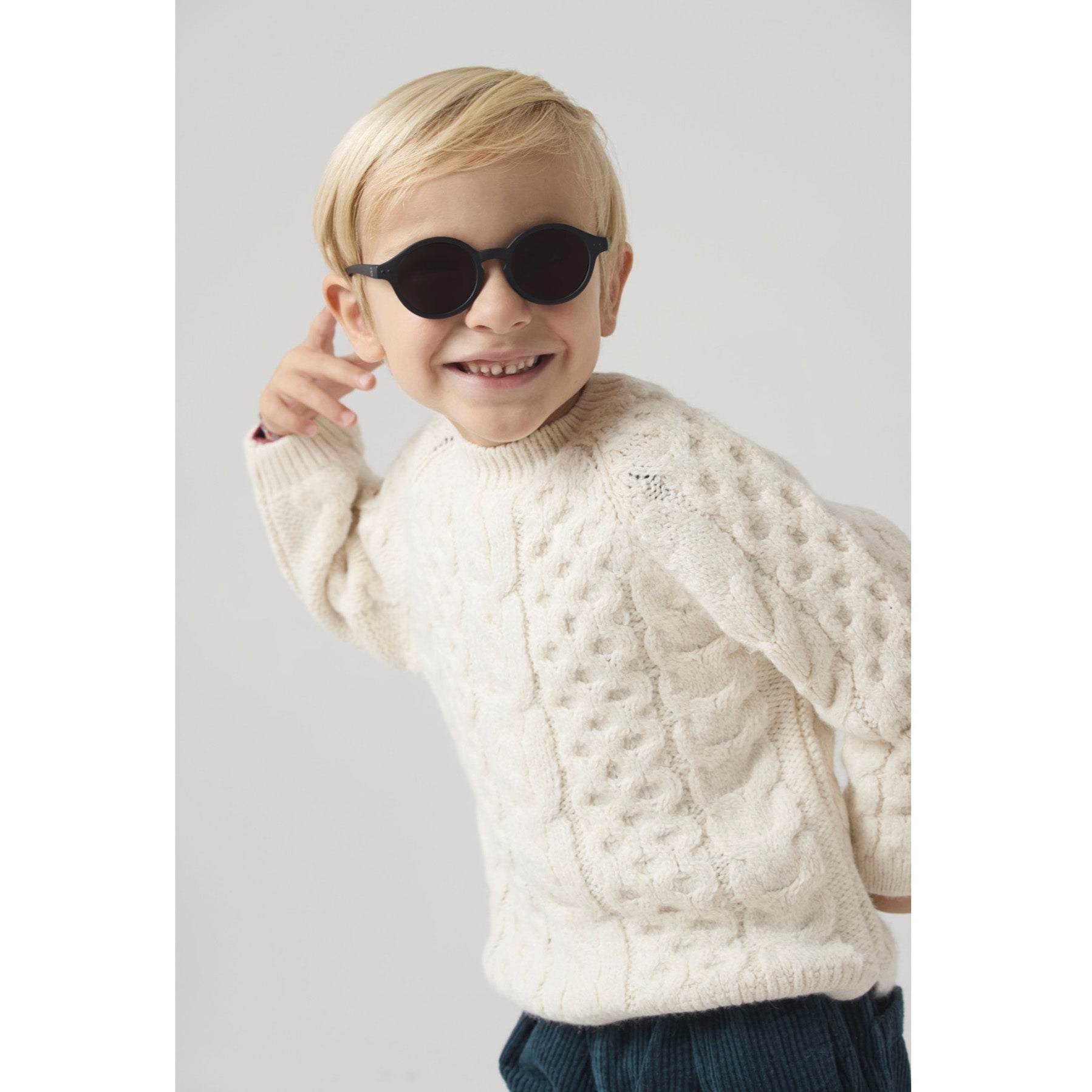 Boys & Girls Black "KID+ #d" Sunglasses(3-5Y)