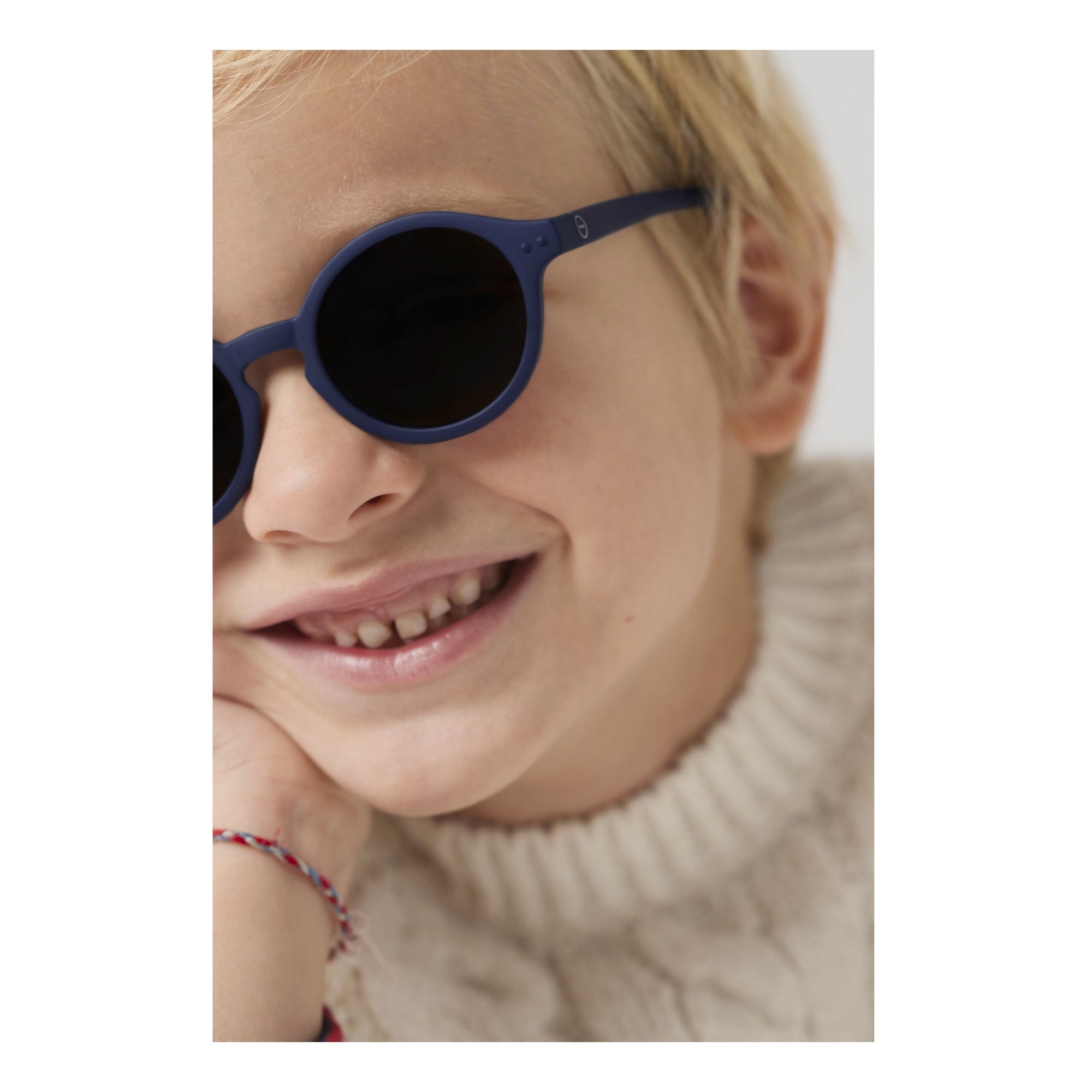 Boys & Girls Dark Blue "KID+ #d" Sunglasses(3-5Y)