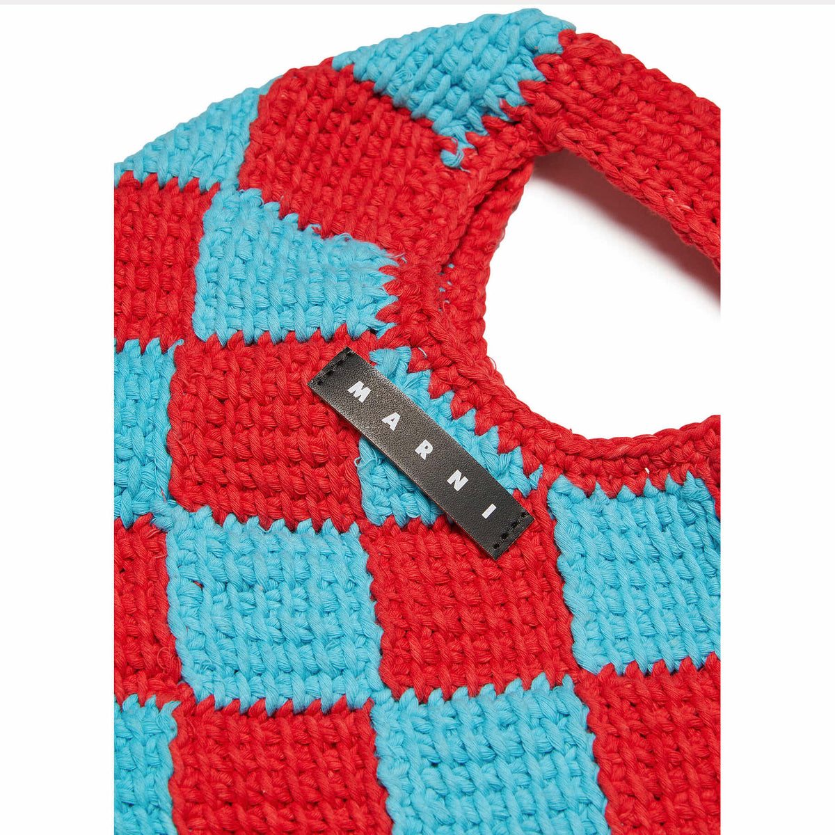Sac à main en crochet à carreaux rouges pour filles
