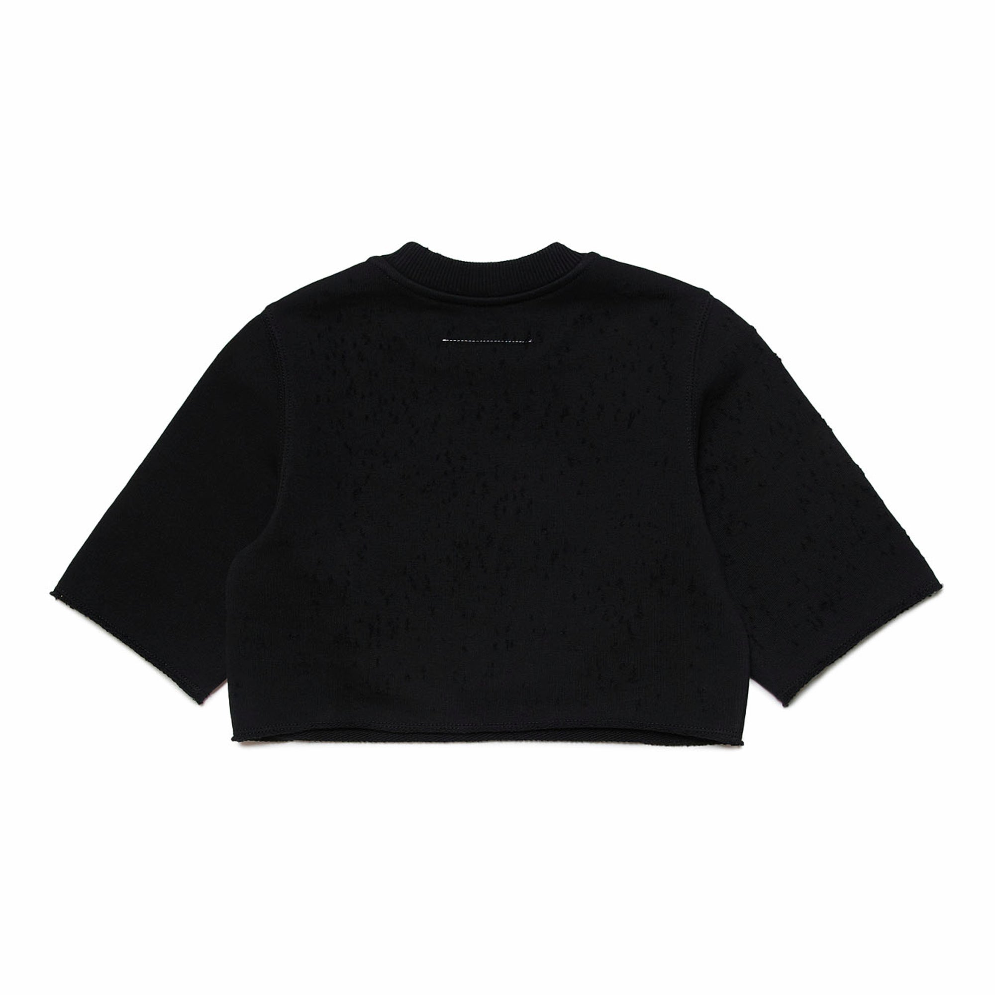 Boys & Girls Black Cotton Sweatshirt