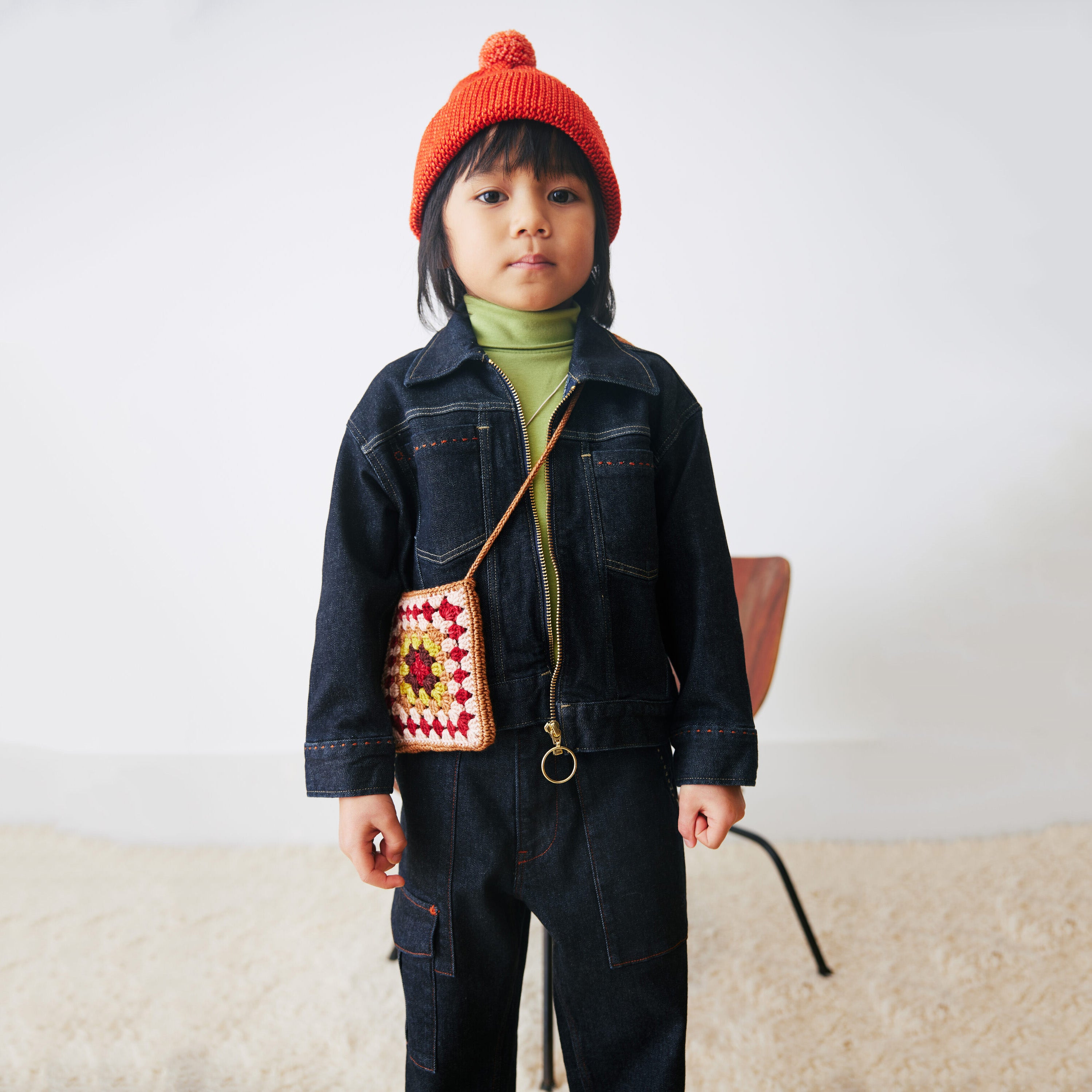 Boys & Girls Red Wool Hat