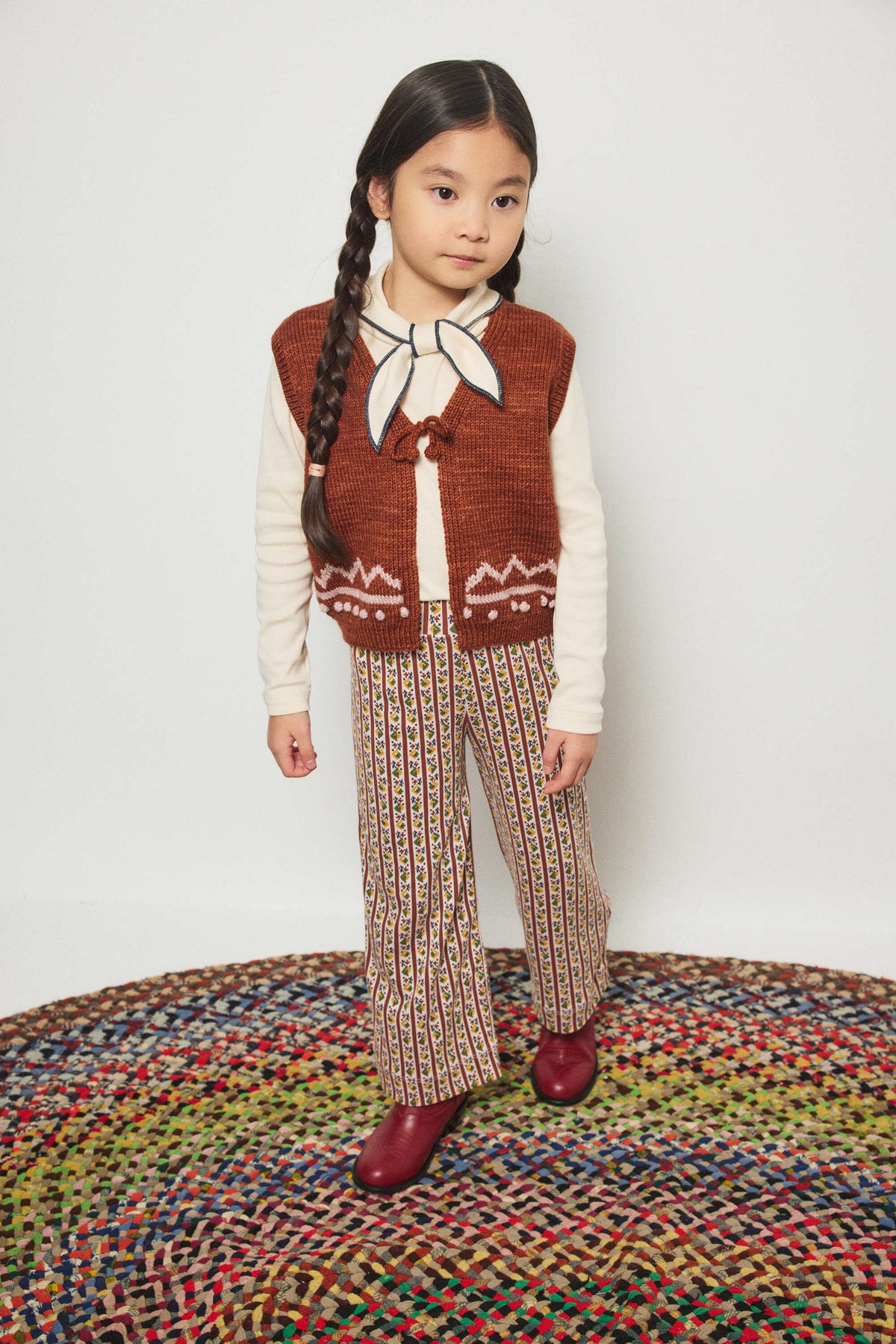 Boys & Girls Red Wool Vest