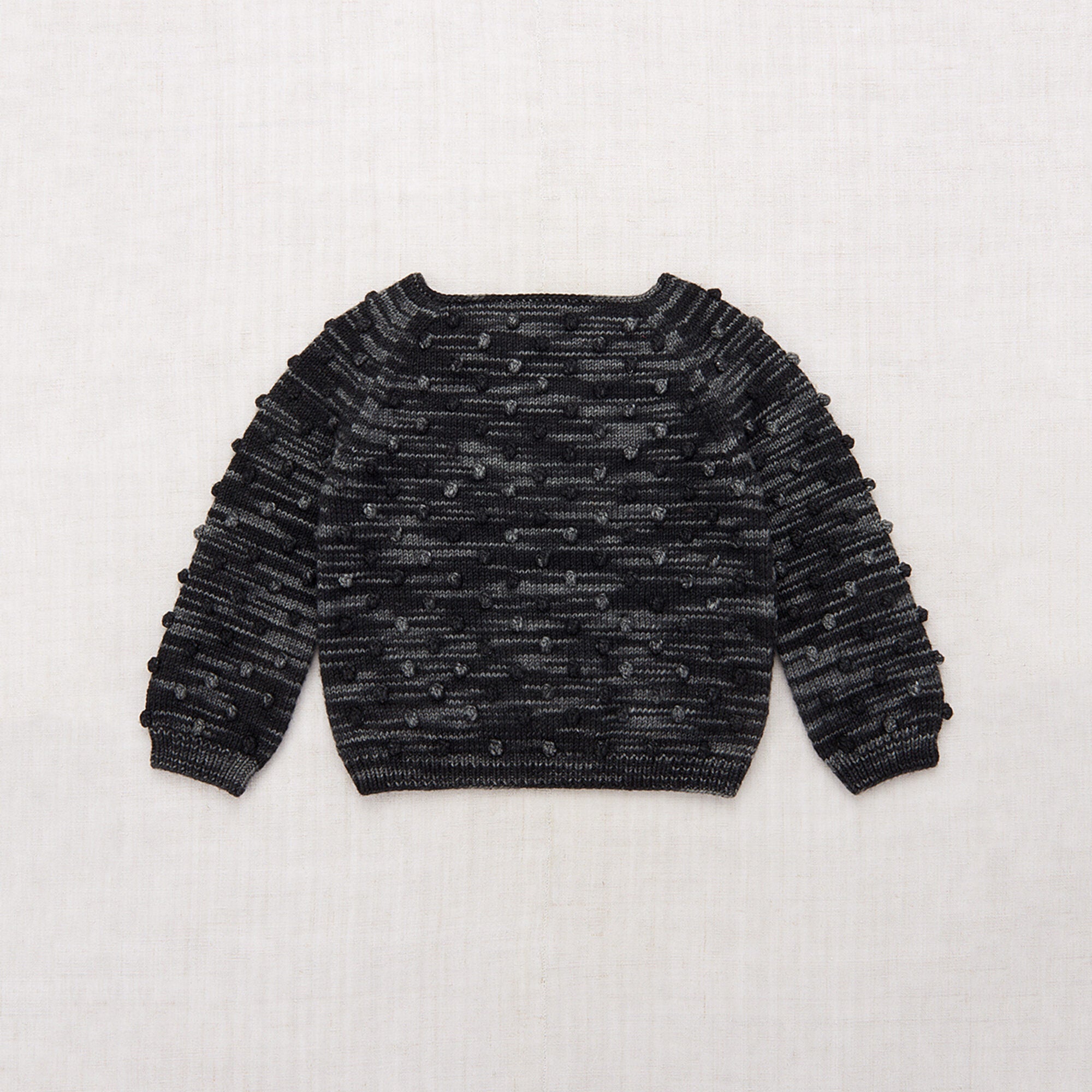 Boys & Girls Dark Grey Popcorn Wool Sweater