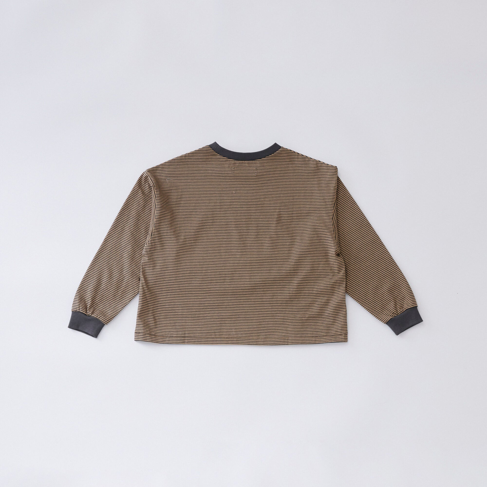 Boys & Girls Brown Stripes Cotton T-Shirt