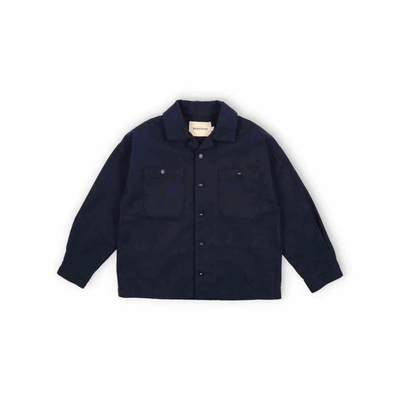 Boys & Girls Navy Embroidered Cotton Jacket