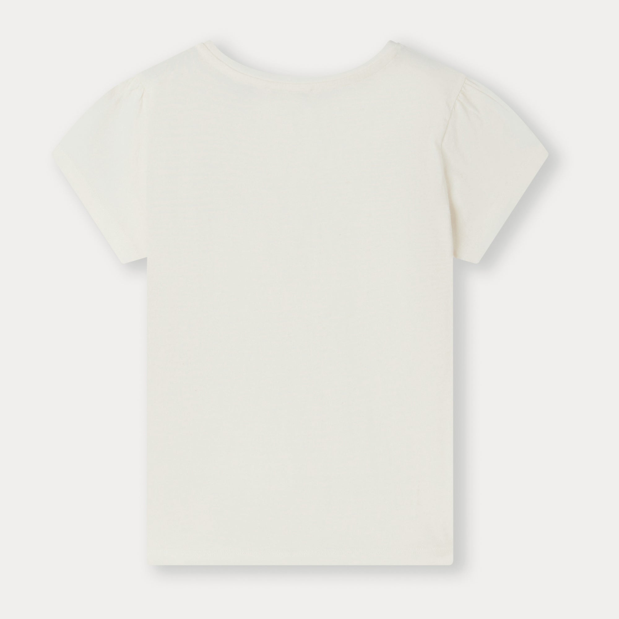 Girls White Logo Cotton T-Shirt