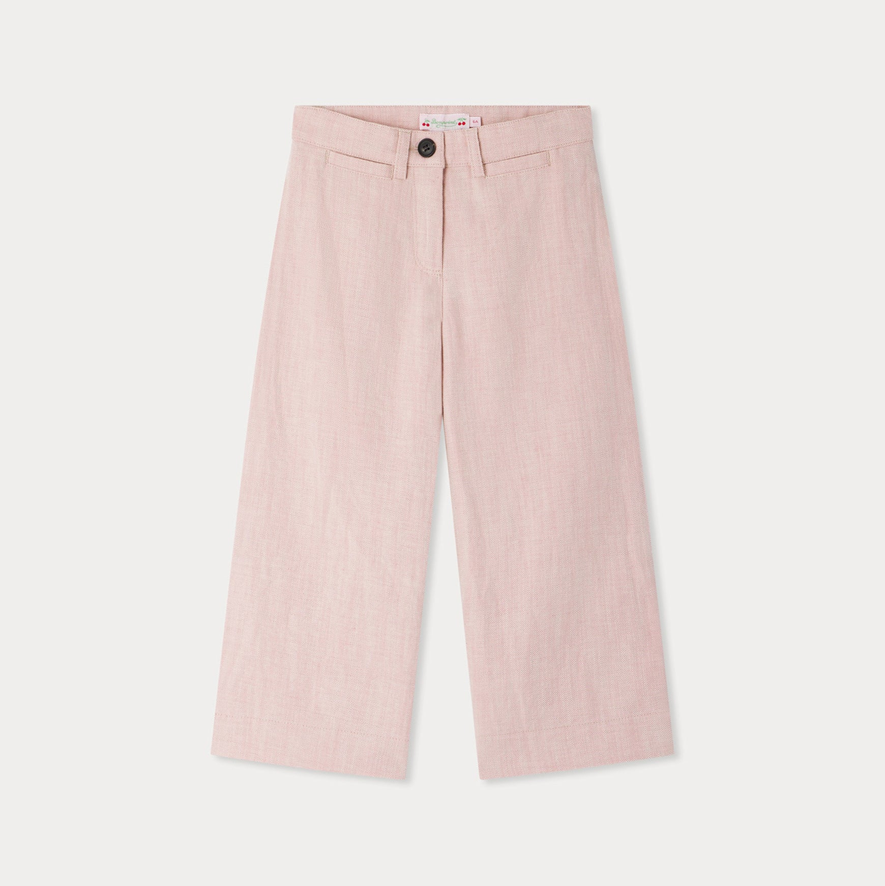 Girls Pink Cotton Trousers