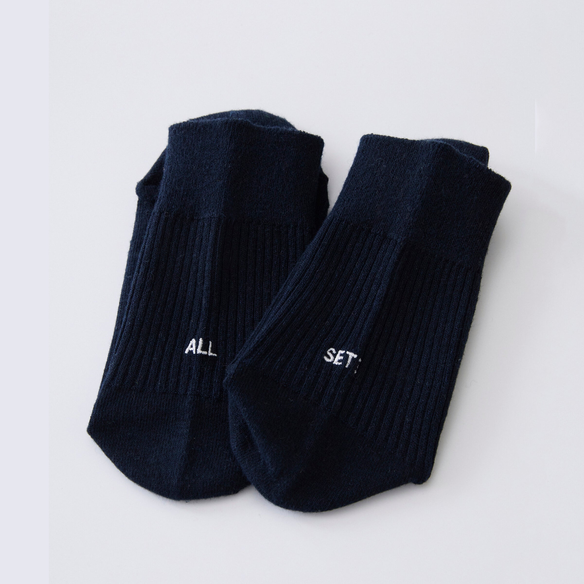 Boys & Girls Navy Logo Socks