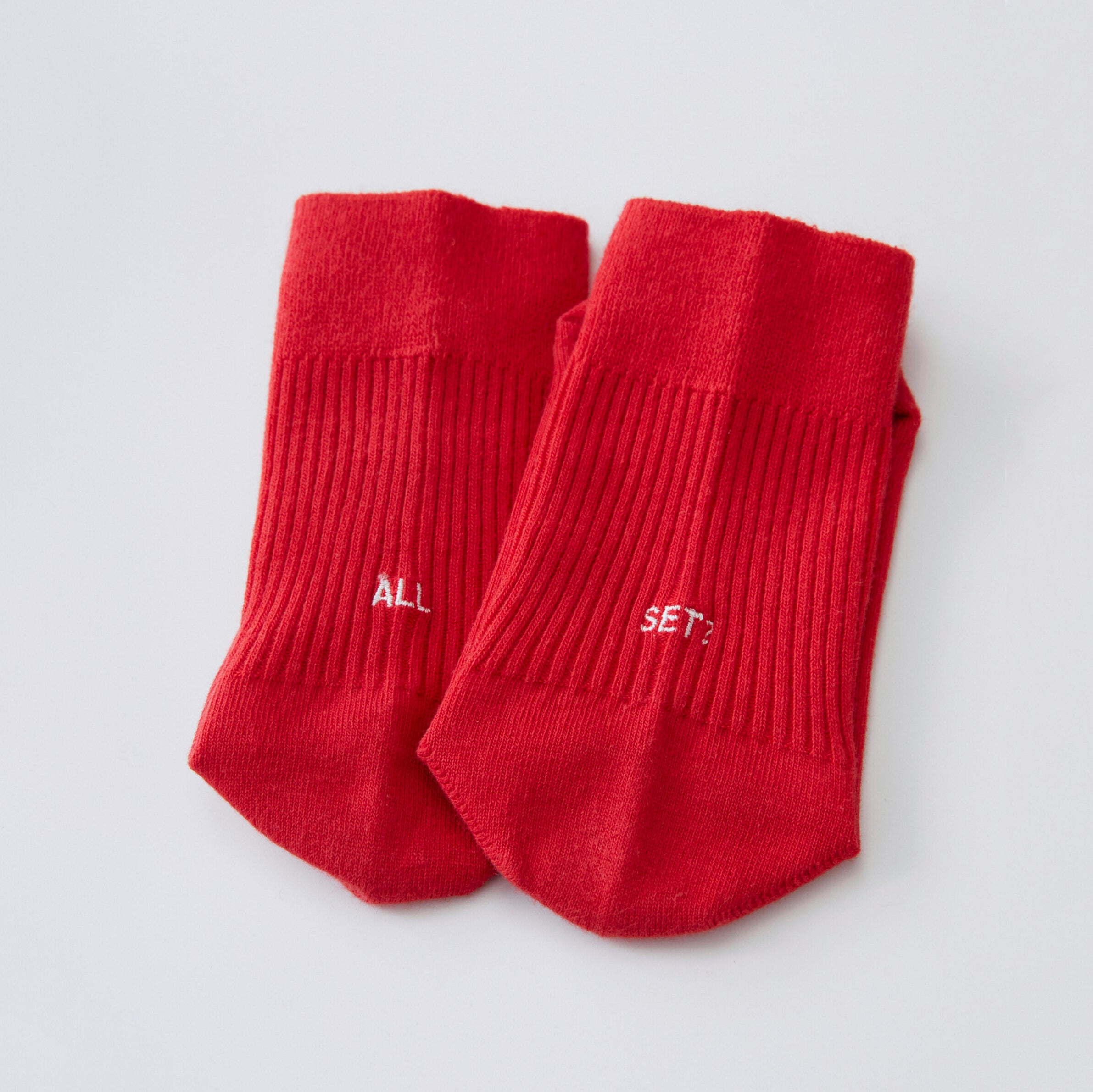Boys & Girls Red Logo Socks