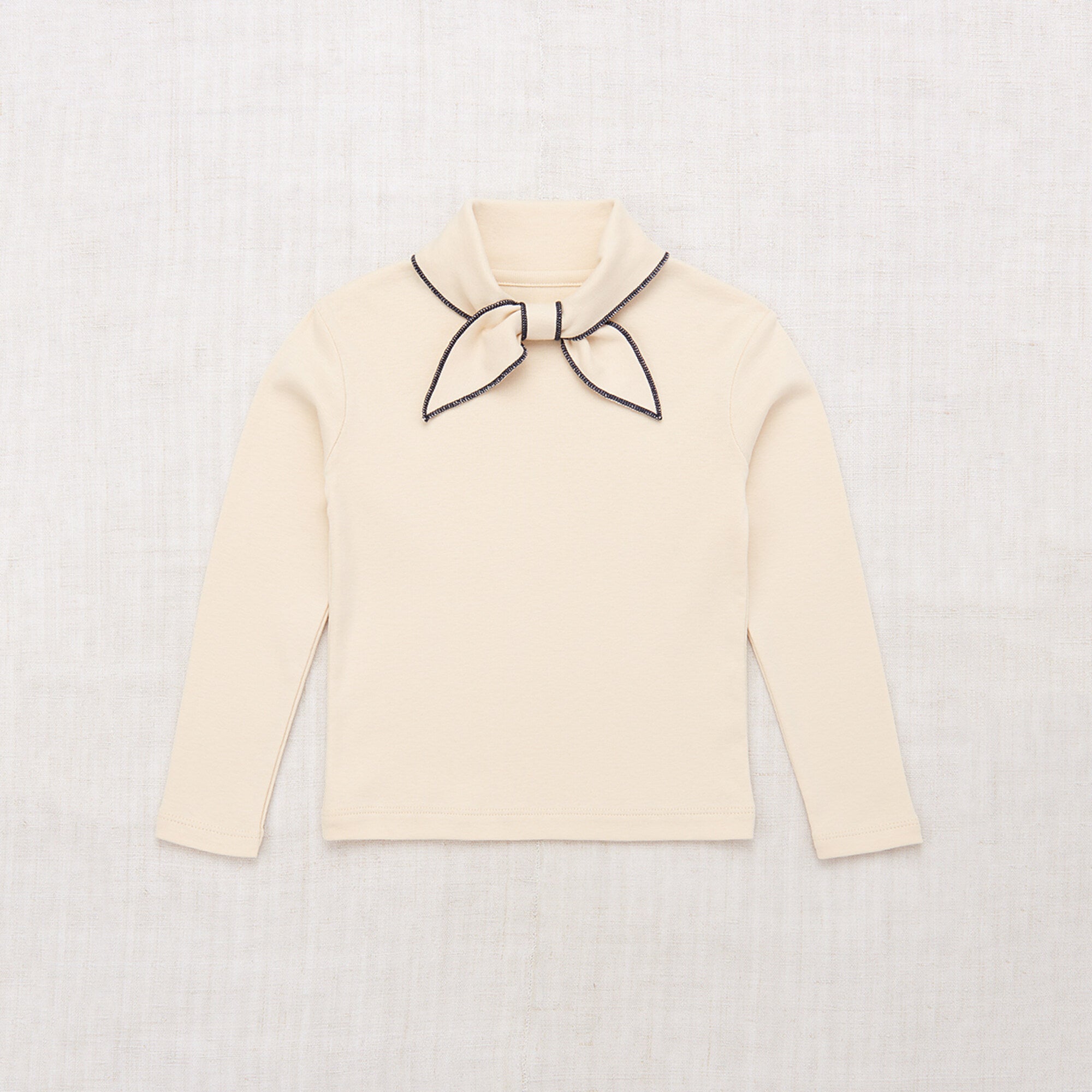 Boys & Girls Cream Bow Cotton T-Shirt