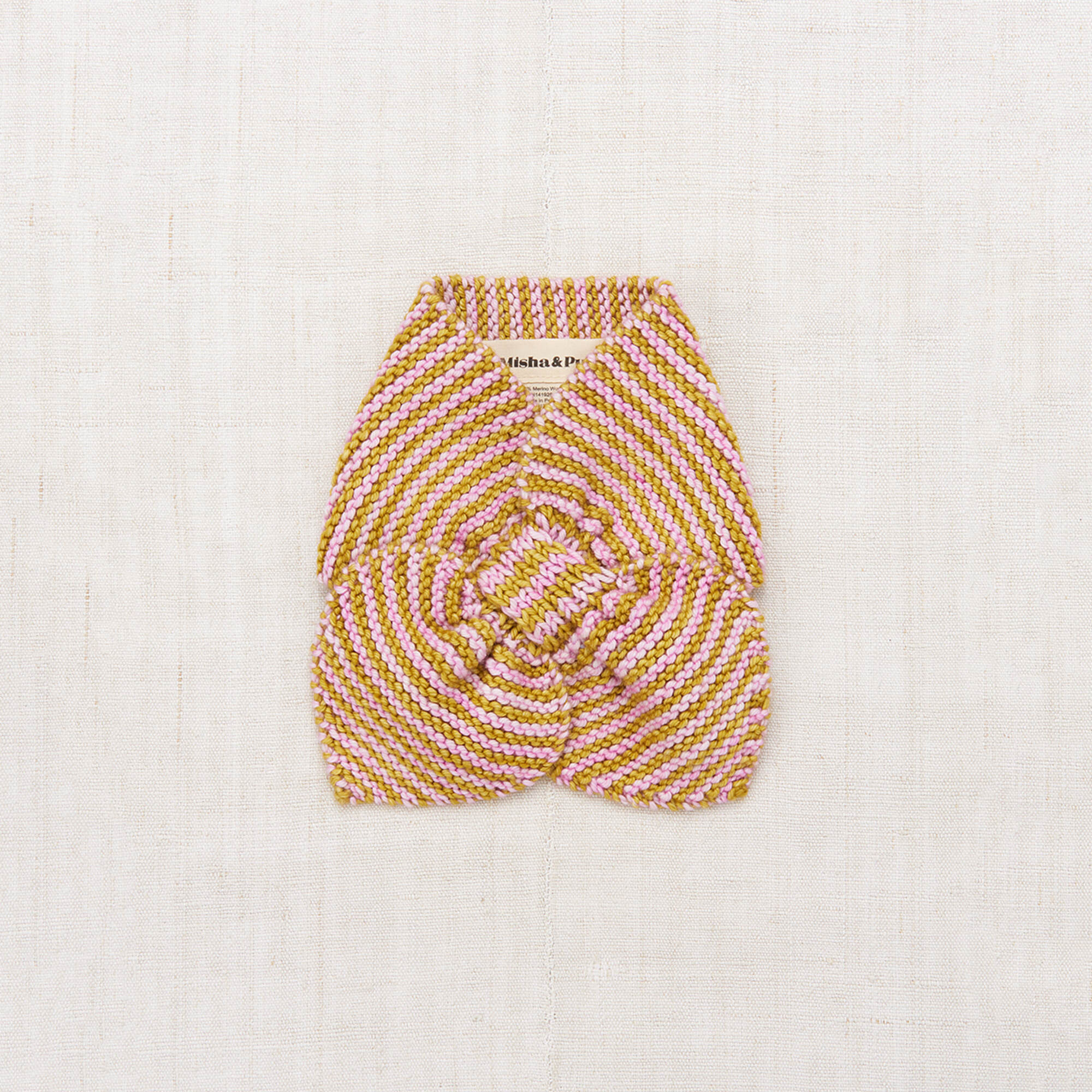 Boys & Girls Gold Stripes Wool Scarf