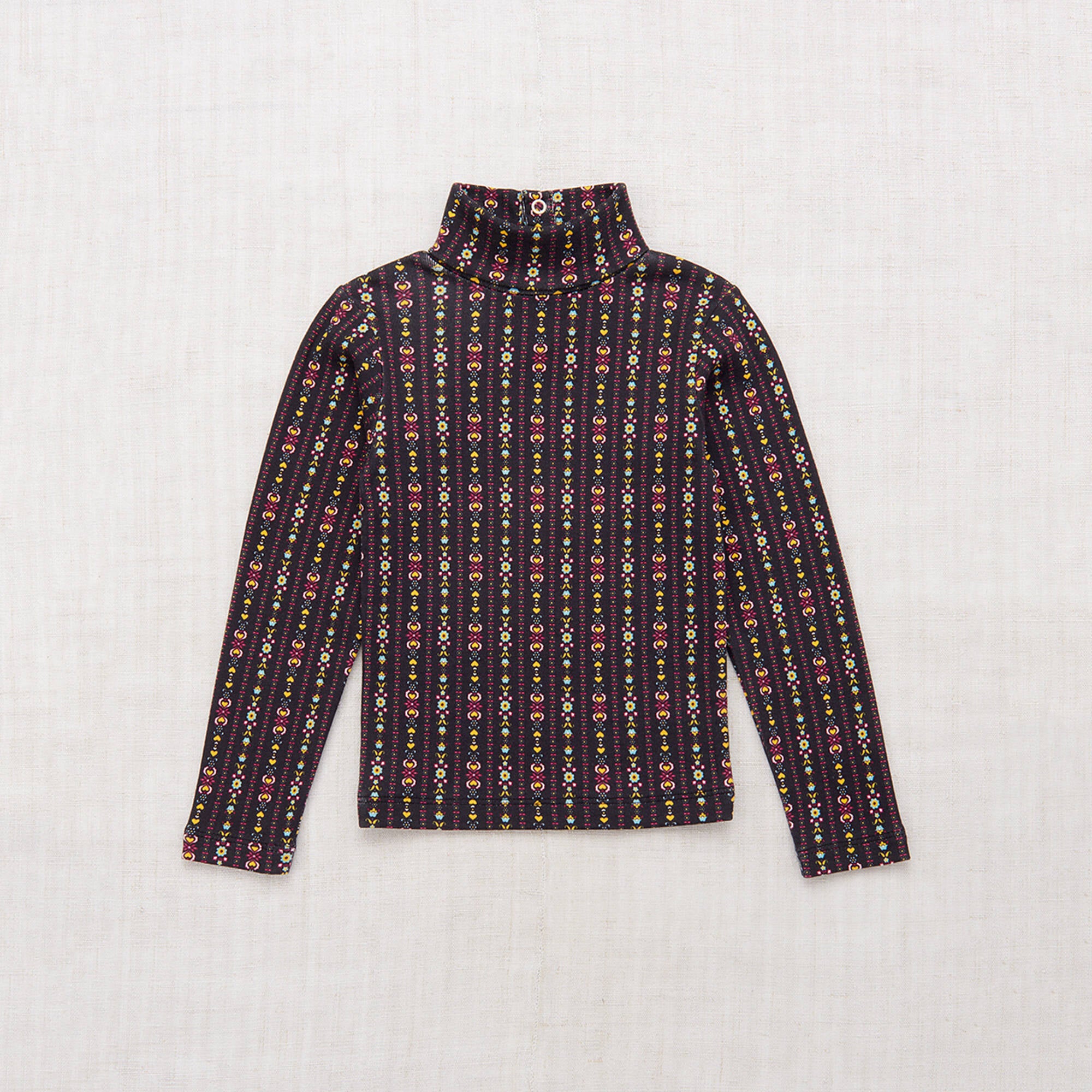 Boys & Girls Dark Brown Floral Cotton Polo Shirt