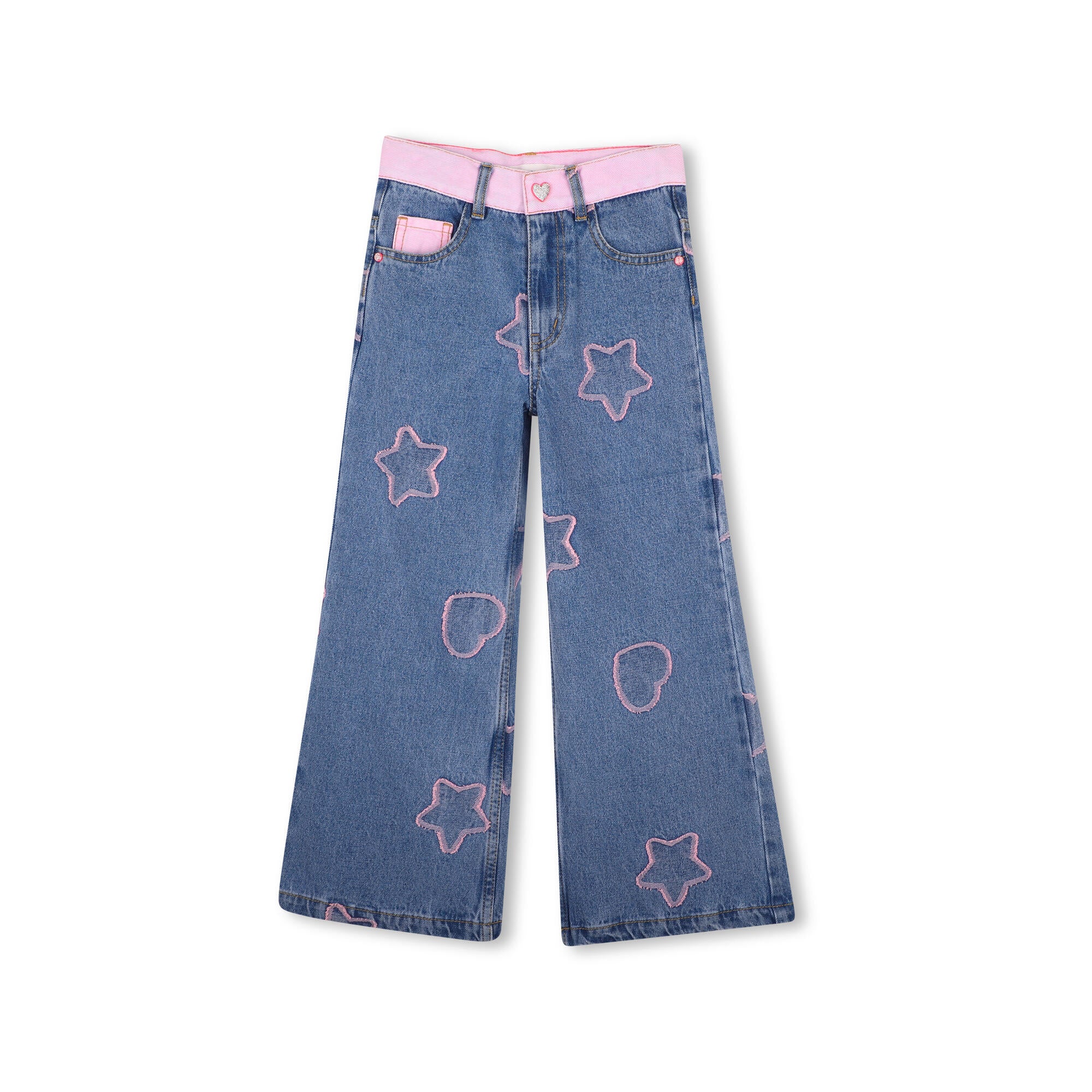 Girls Blue Denim Trousers