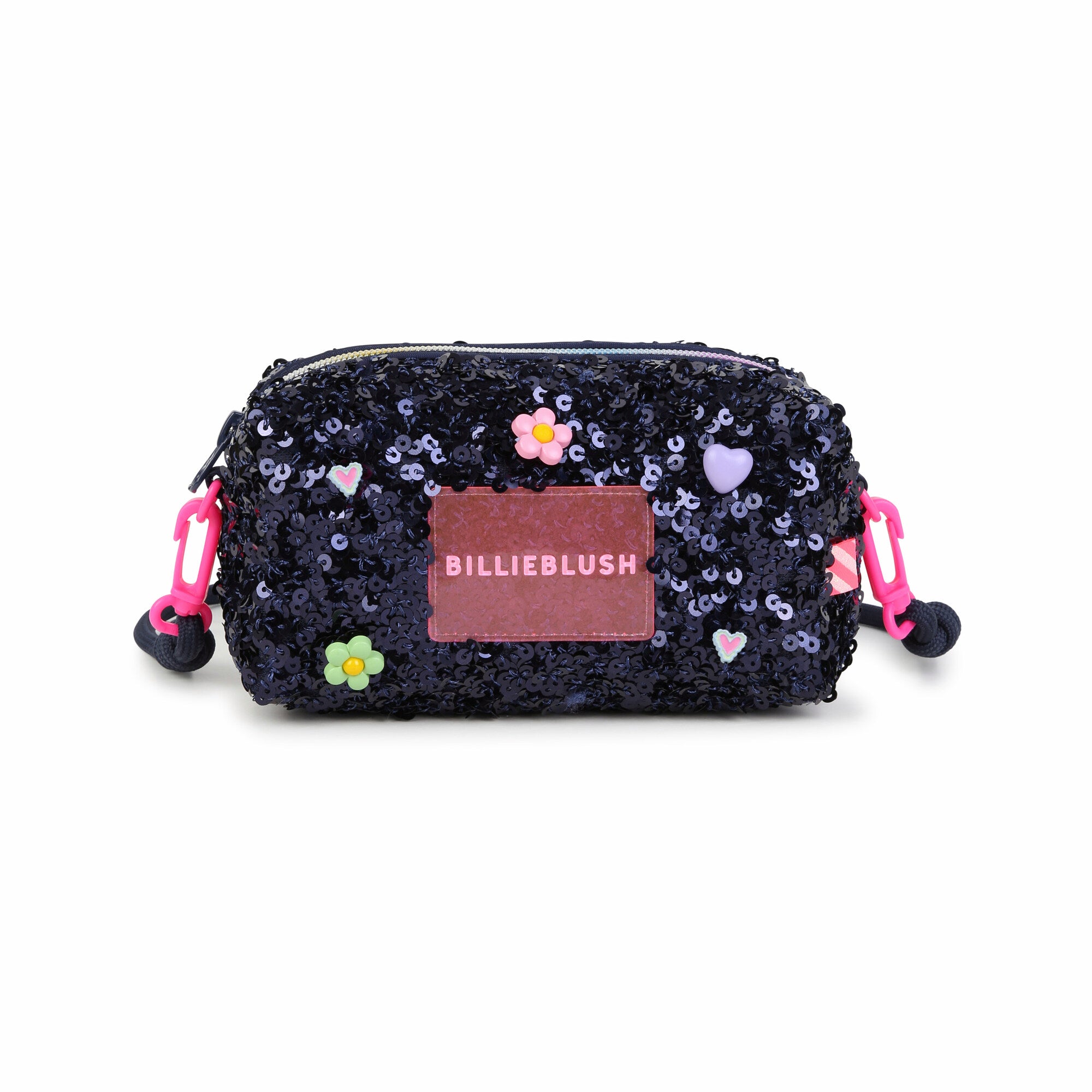 Girls Dark Blue Sequins Shoulder Bag(17 x 8 x 8 cm)