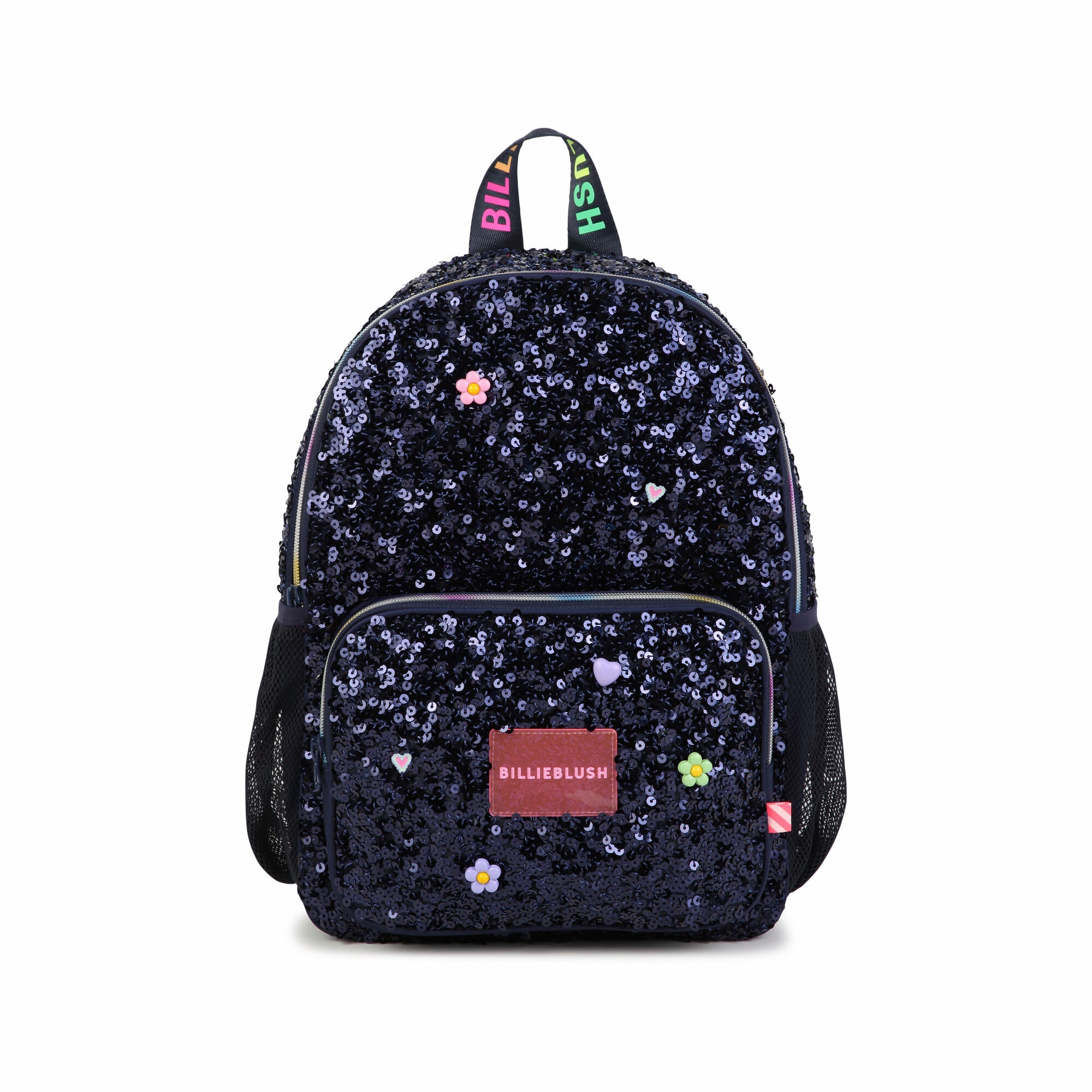 Girls Dark Blue Sequins Backpack(35 x 25 x 15 cm)