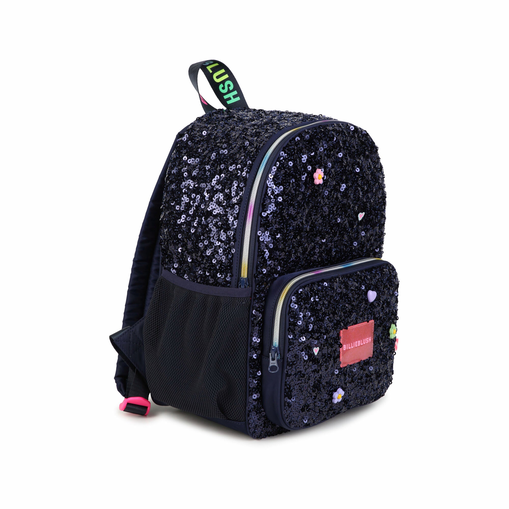 Girls Dark Blue Sequins Backpack(35 x 25 x 15 cm)