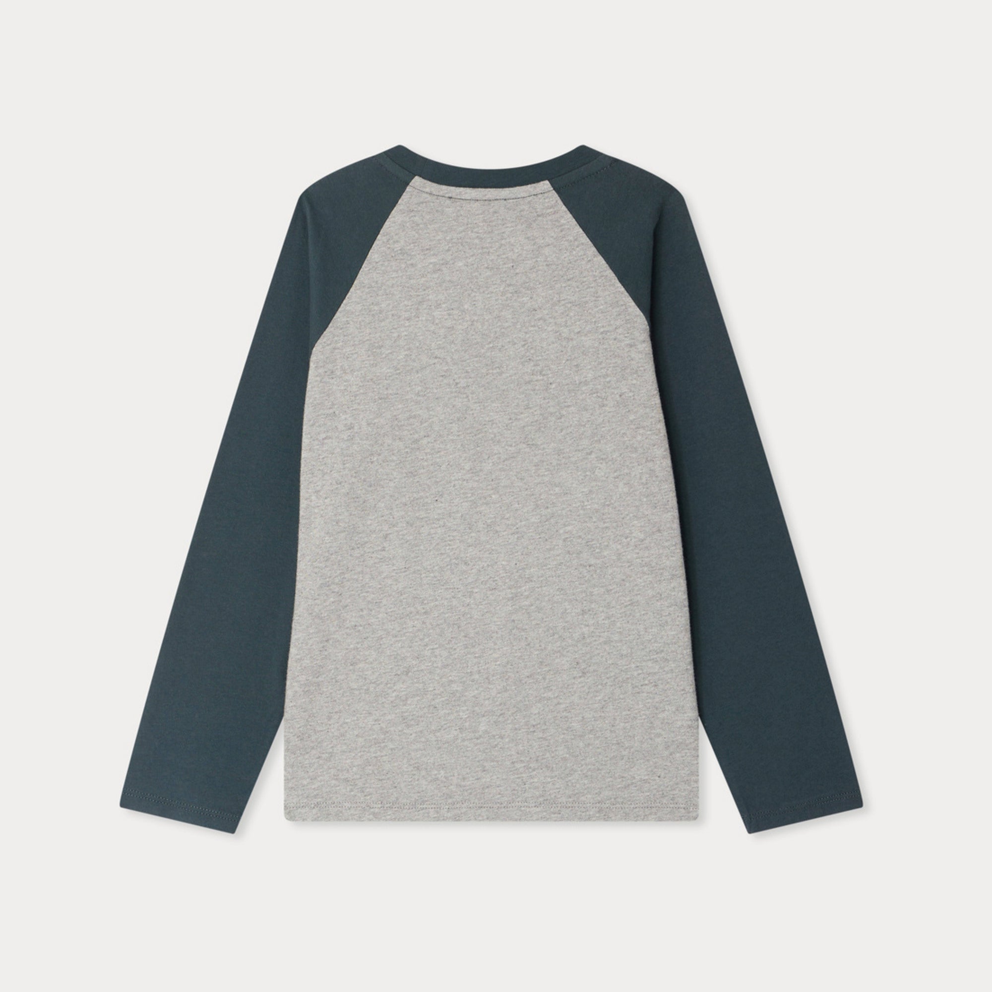 Boys Dark Green Printed Cotton T-Shirt