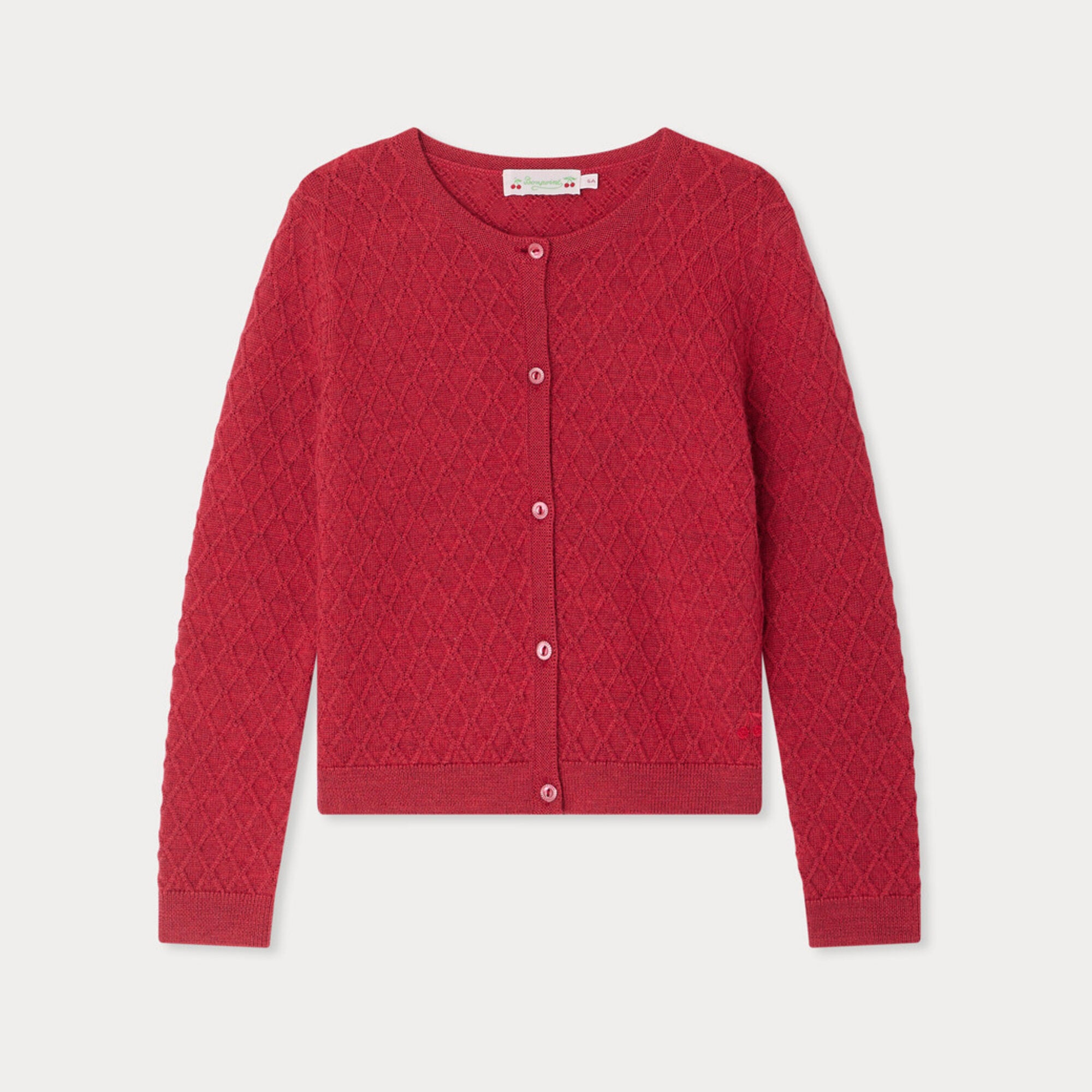 Girls Red Wool Sweater