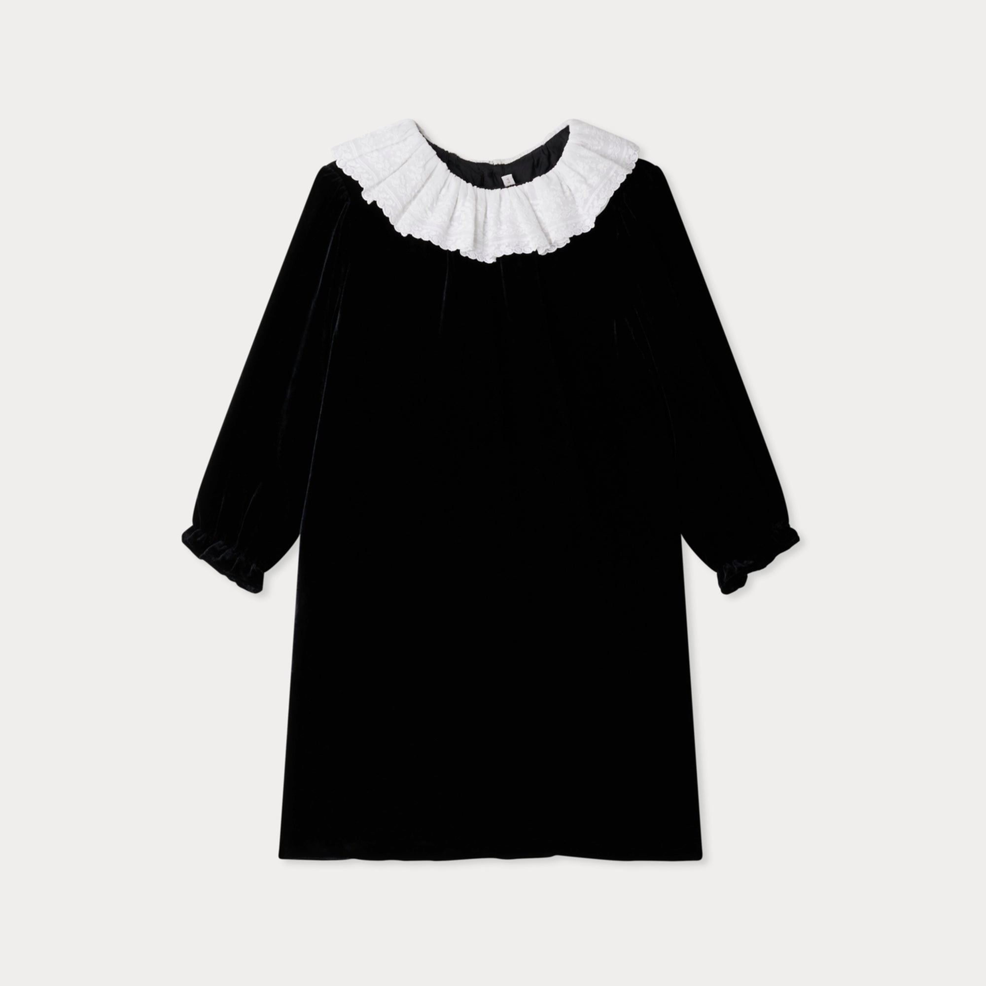 Girls Black Ruffled Dress