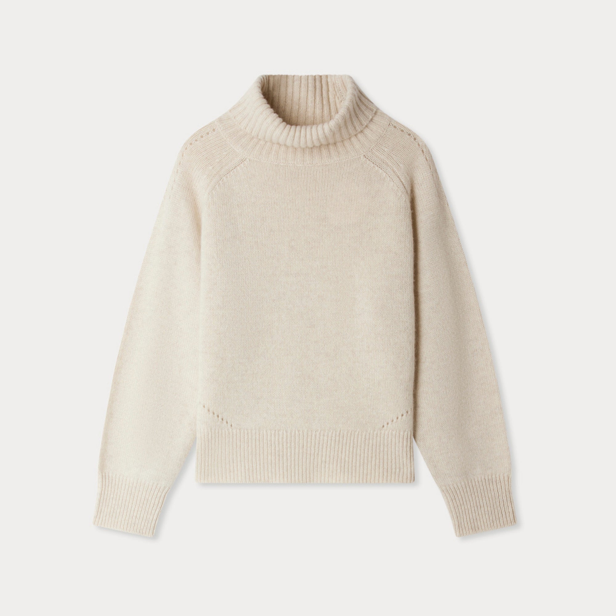 Girls Beige Cashmere Sweater