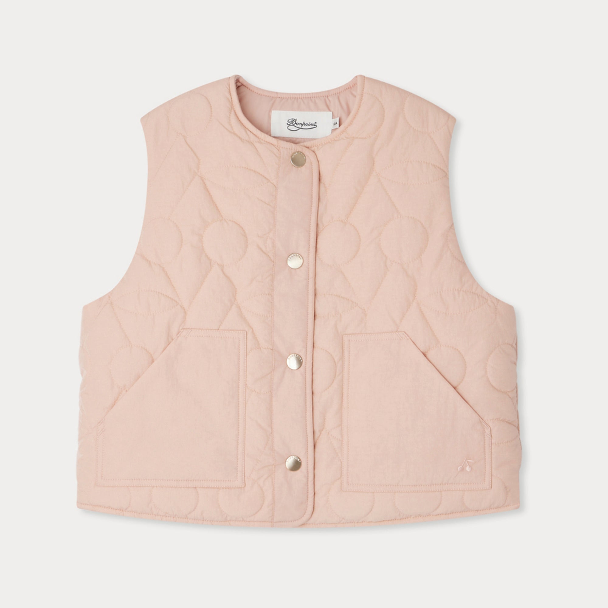 Girls Pink Padded Gilet